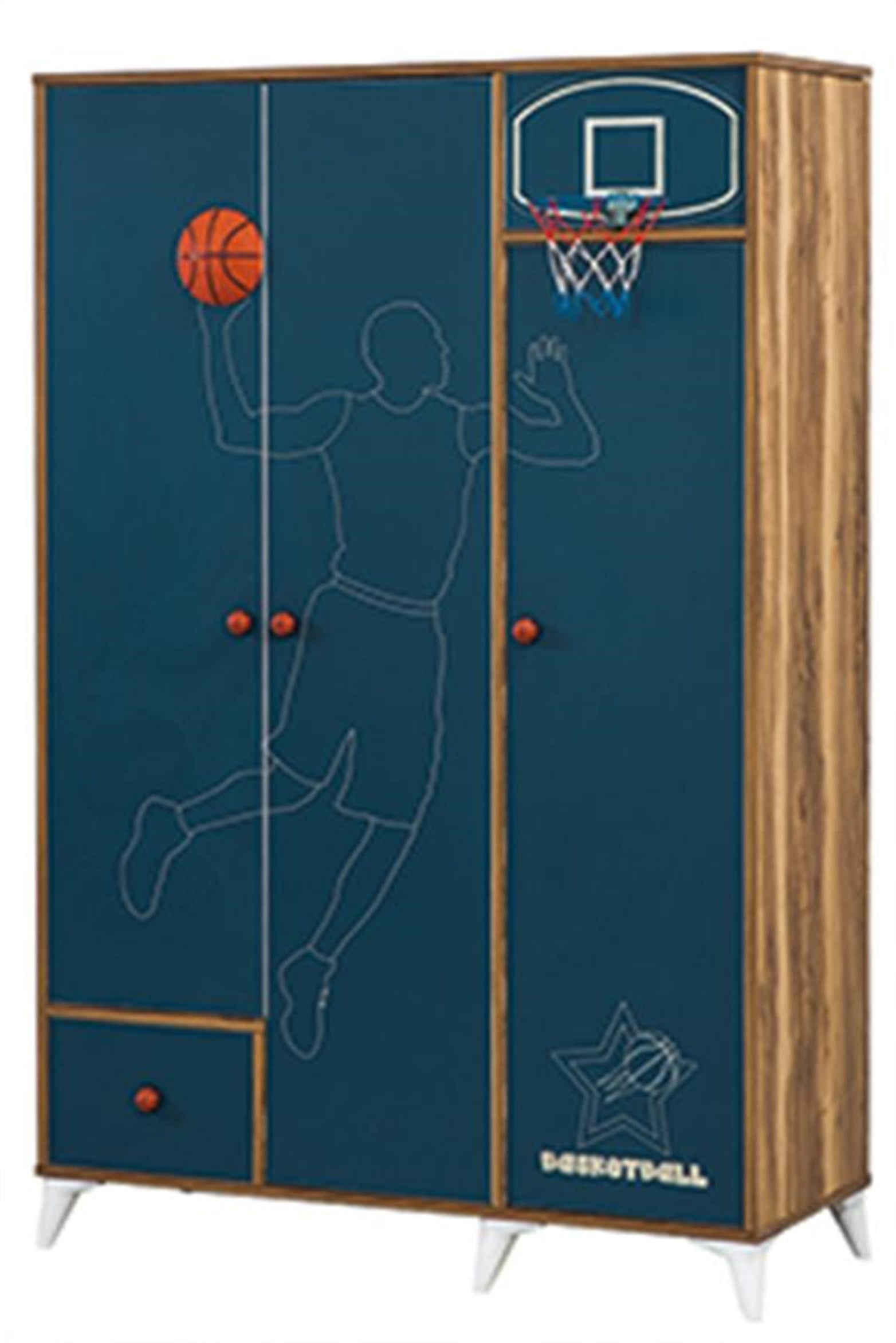 Basketbol Çocuk Odası Gardırop