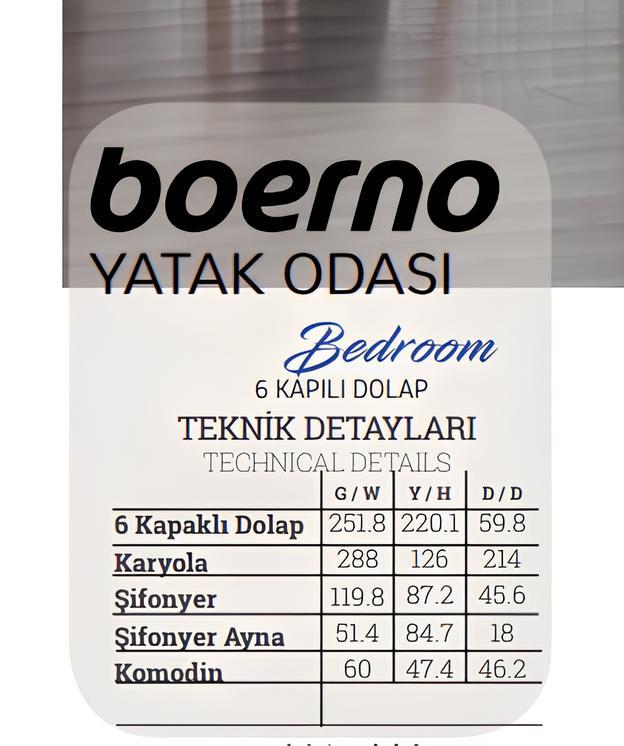 Boerno Yatak Odası Takımı