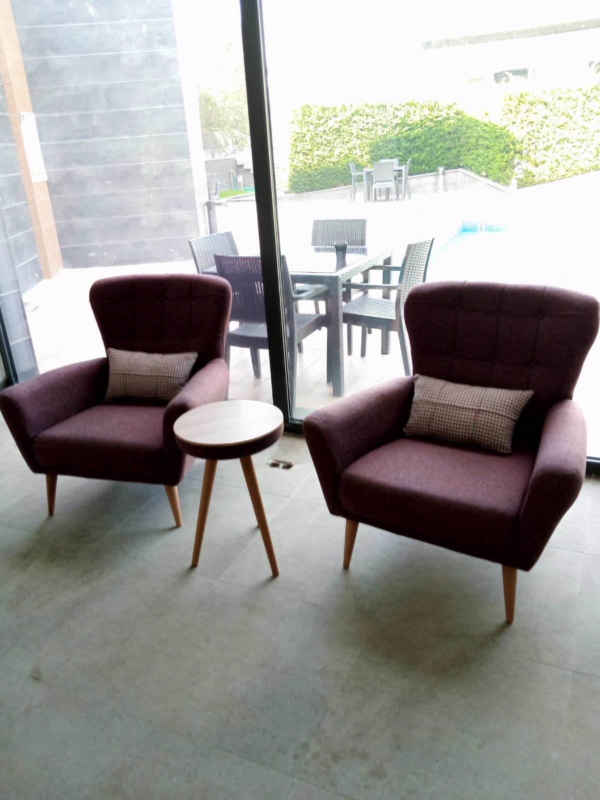 Bordo Retro Berjer Teslimatı 