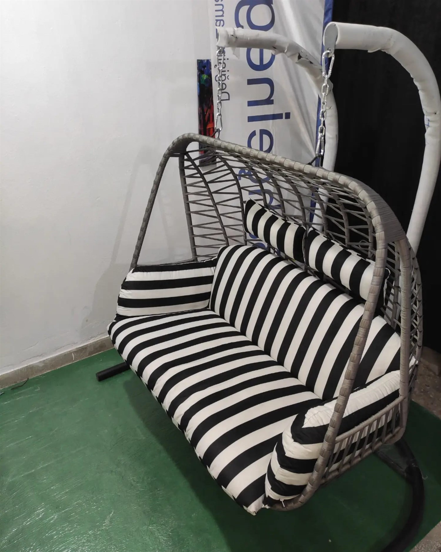 Çift Kişilik Makrome Hamak Antrasit