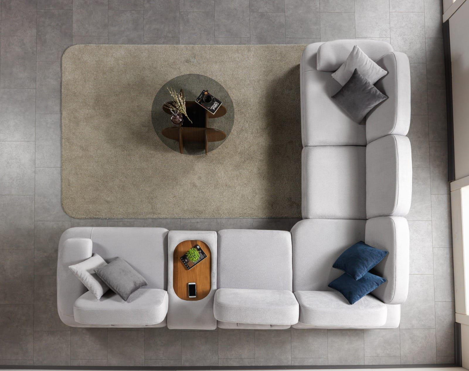 Coco Maxi Köşe Koltuk Ahşap Modüllü (Poli)