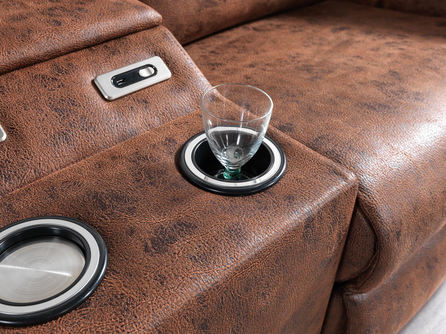 Dekorbizden Alis İkili Ev Sinema Koltuğu 396 Masajlı