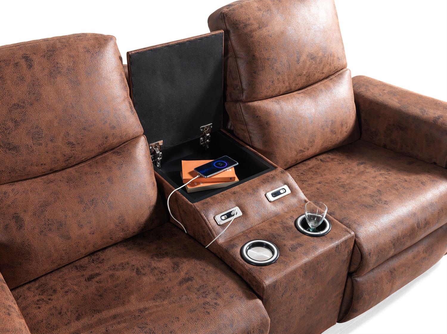 Dekorbizden Alis İkili Ev Sinema Koltuğu 396 Masajlı