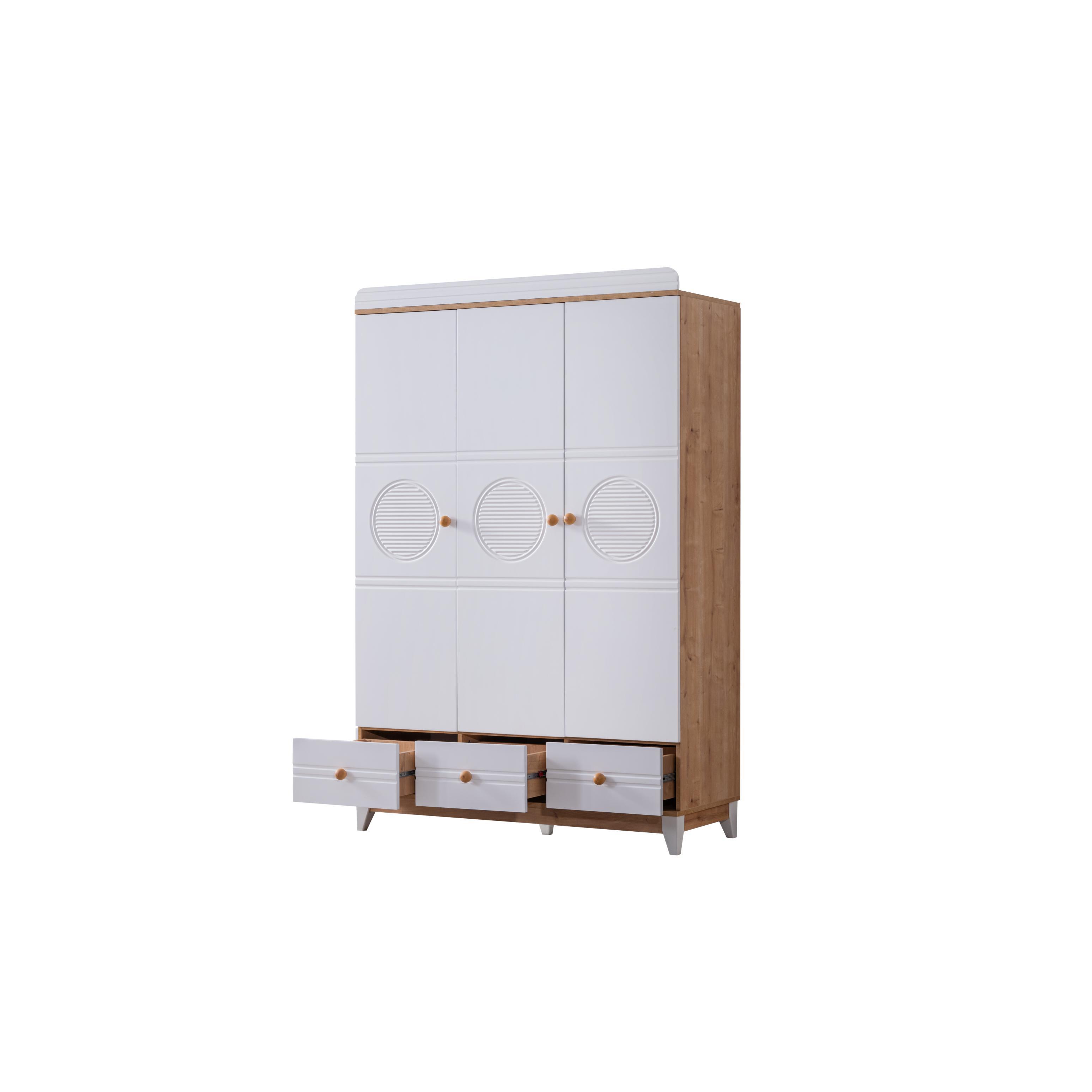 Dekorbizden Alvin Meşe Bebek Odası Takımı