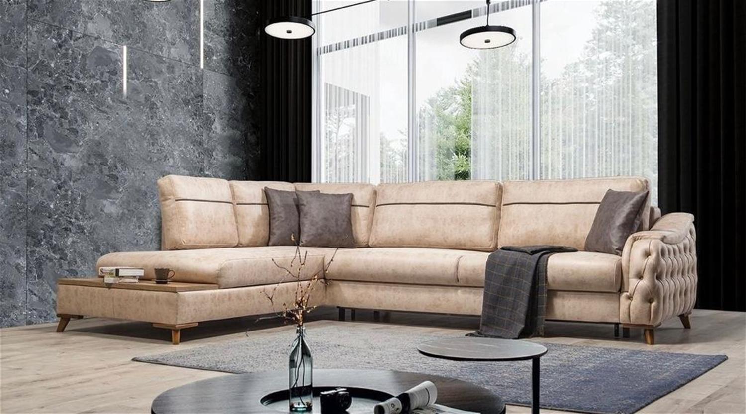 Dekorbizden Arya Zen Sandıklı Ve Yataklı Köşe Koltuk