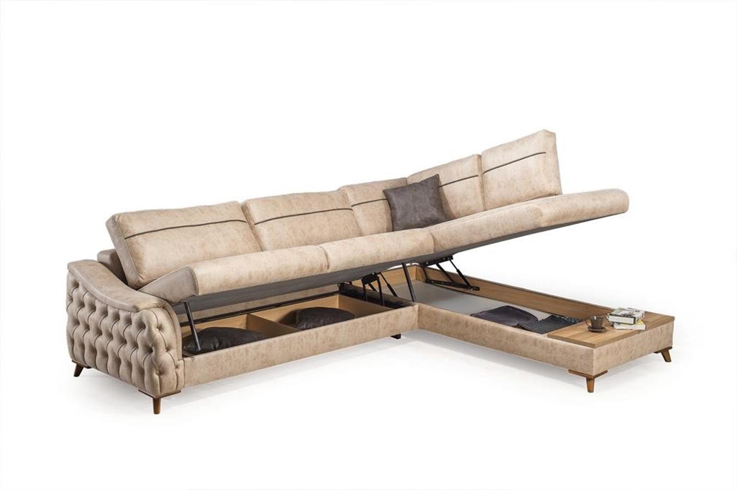 Dekorbizden Arya Zen Sandıklı Ve Yataklı Köşe Koltuk