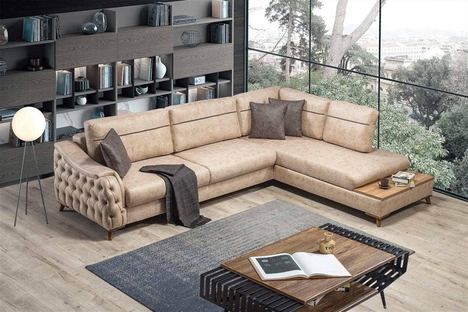 Dekorbizden Arya Zen Sandıklı Ve Yataklı Köşe Koltuk