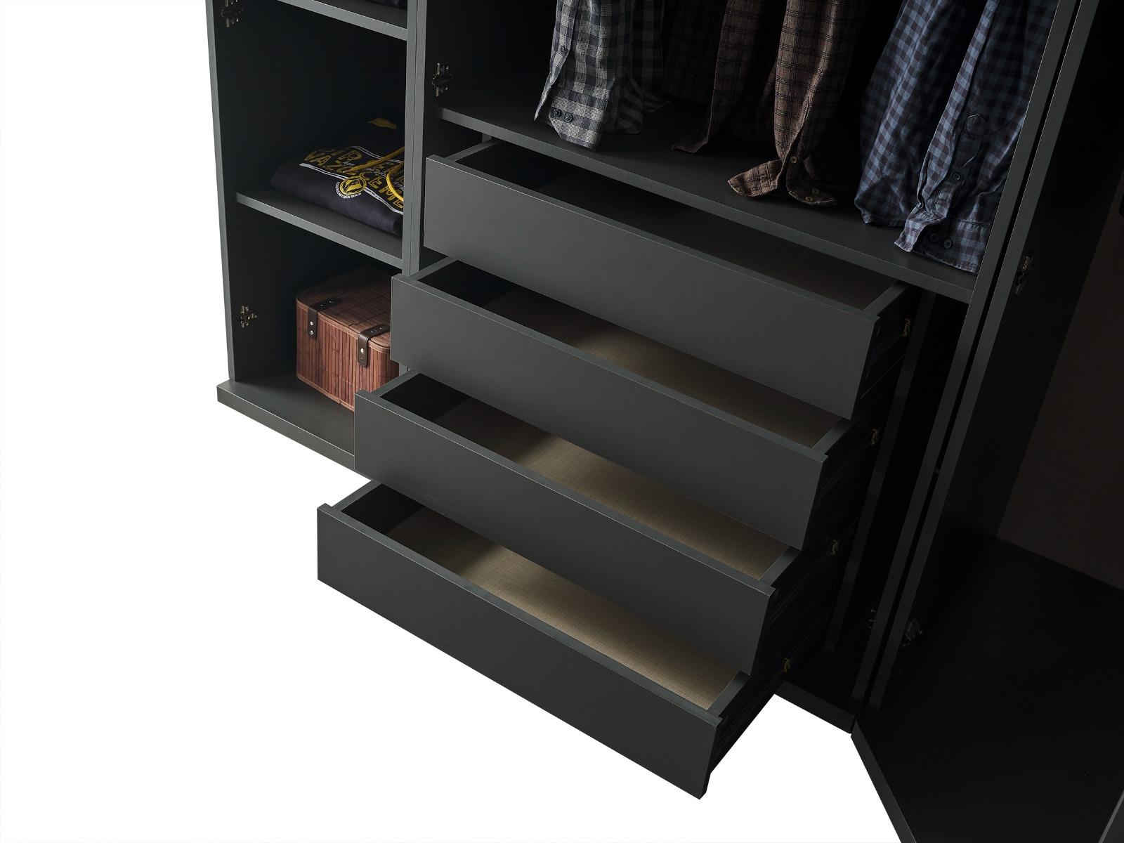 Dekorbizden Aura Genç Odası Köşe Dolap