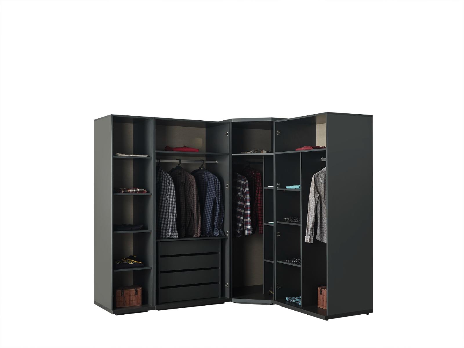 Dekorbizden Aura Genç Odası Köşe Dolap