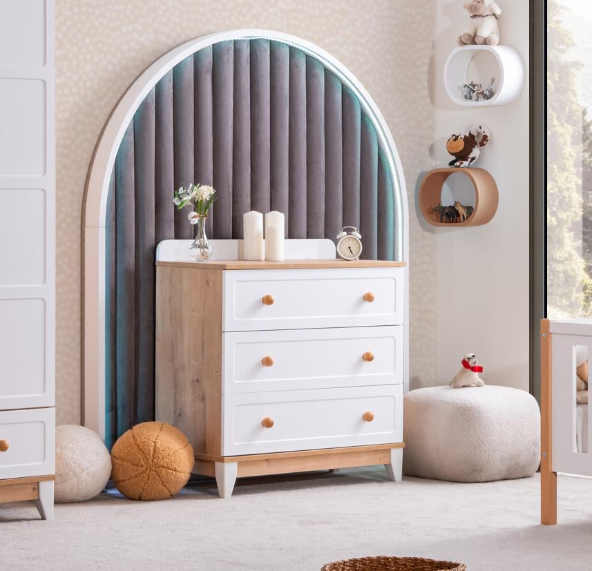 Dekorbizden Berlin Meşe Çocuk Odası Takımı