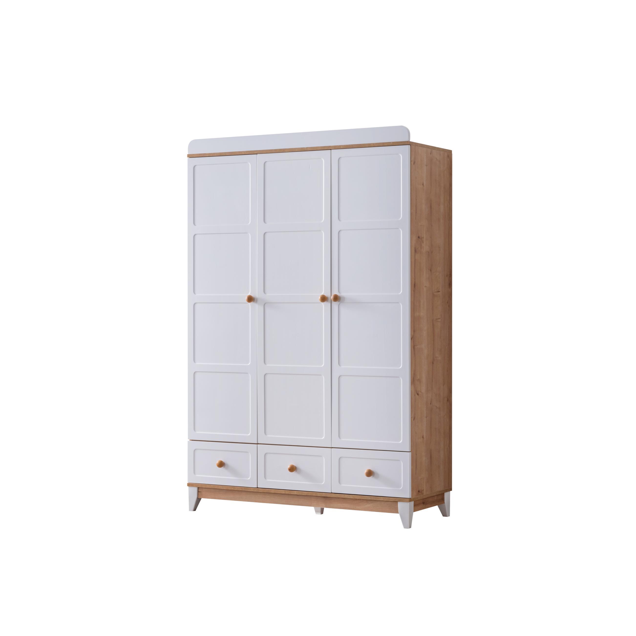 Dekorbizden Berlin Meşe Genç Odası Gardırop