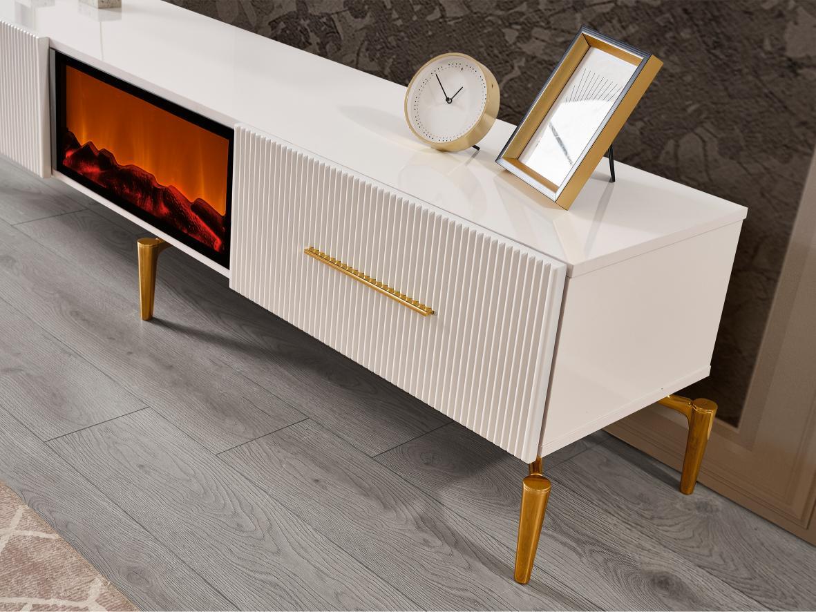 Dekorbizden Beykoz Tv Ünitesi Şömineli