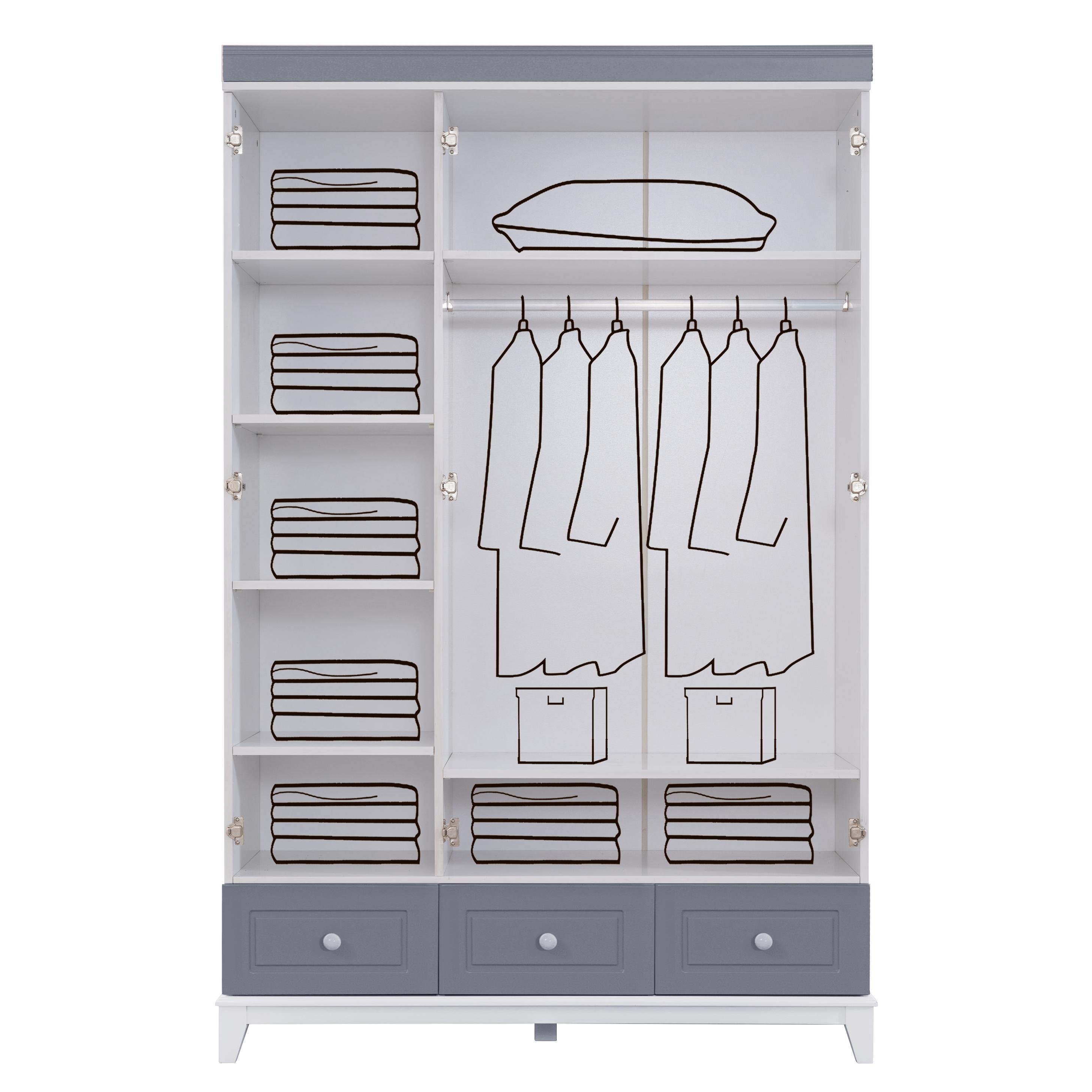 Dekorbizden City Gri Montessöri Çocuk Odası Takımı