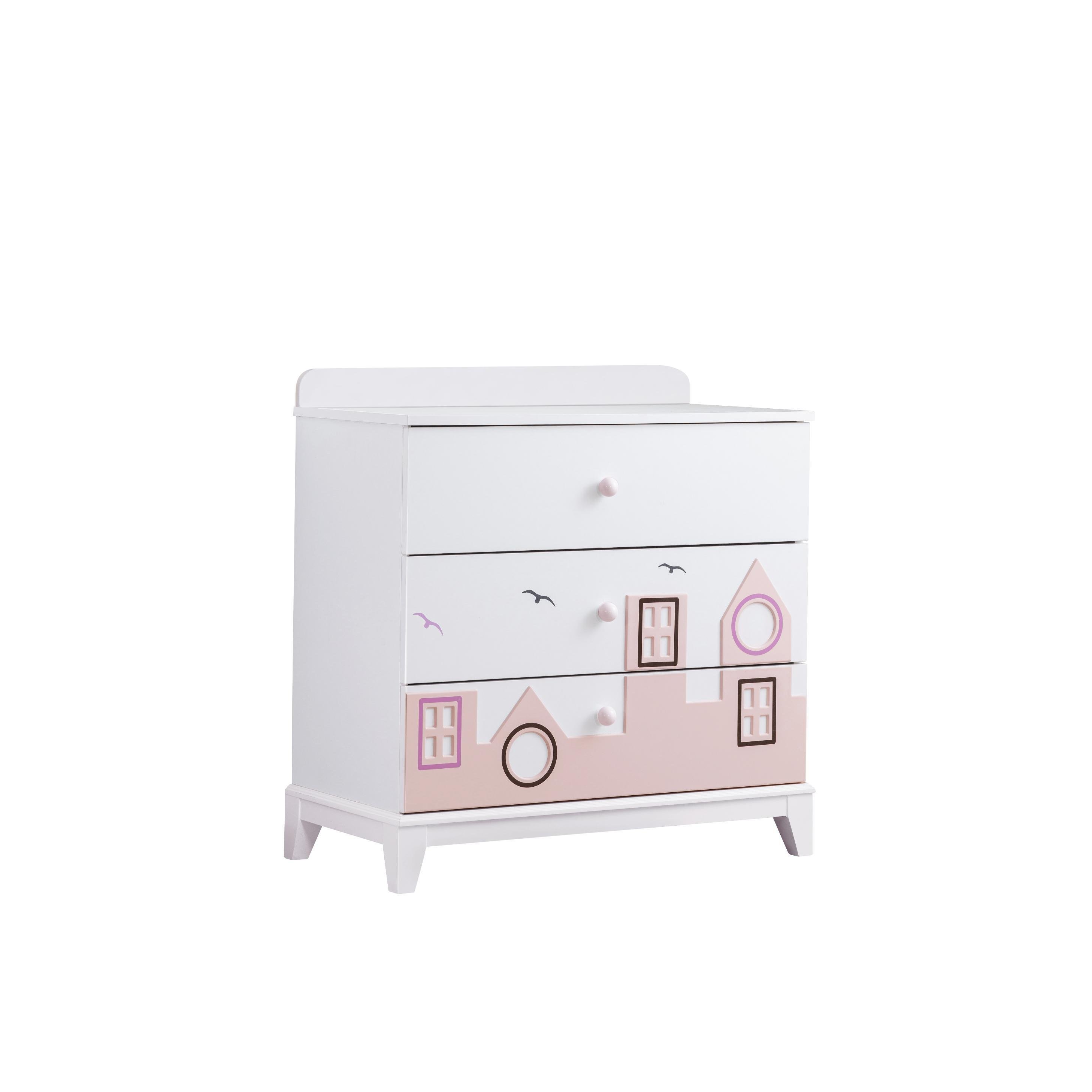 Dekorbizden City Pembe Montessöri Çocuk Odası Takımı