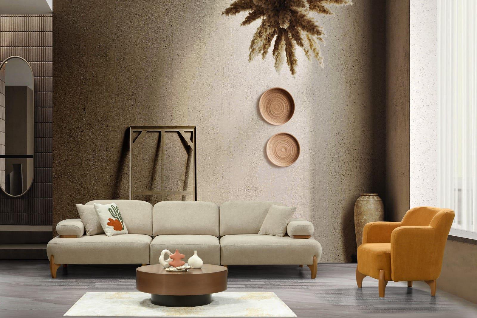 Dekorbizden Coco Üçlü Koltuk