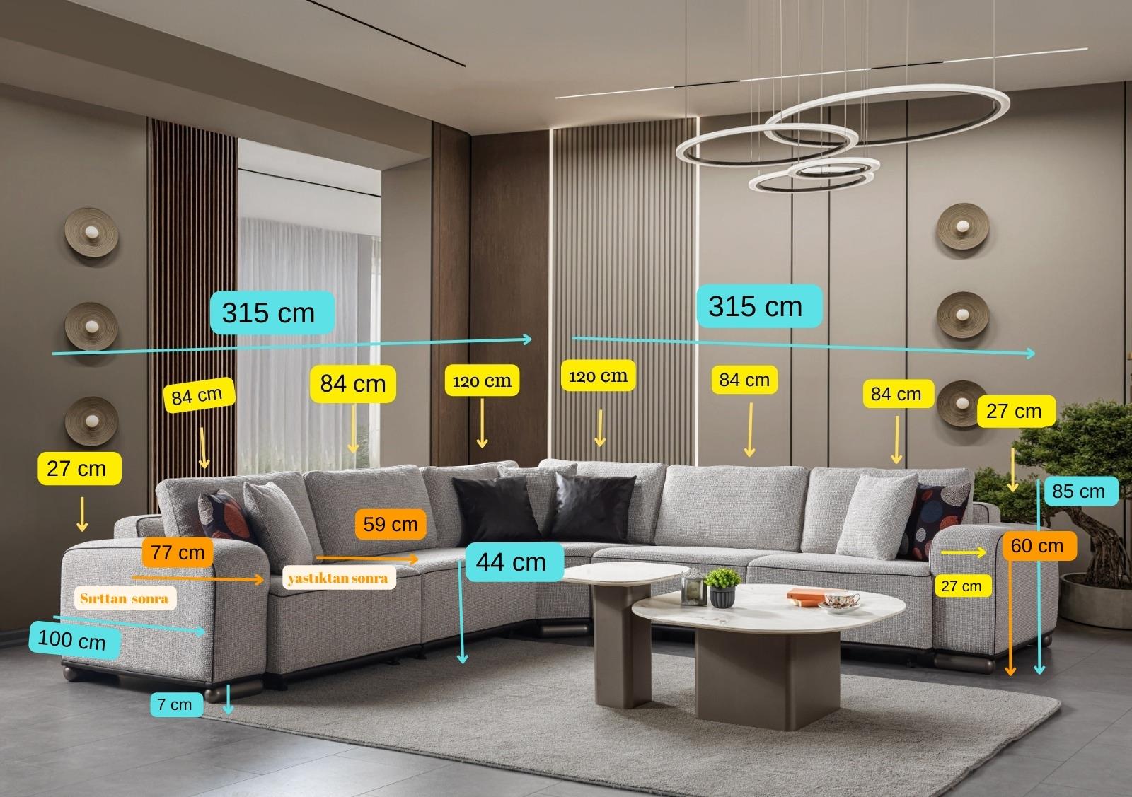 Dekorbizden Cover Köşe Koltuk 