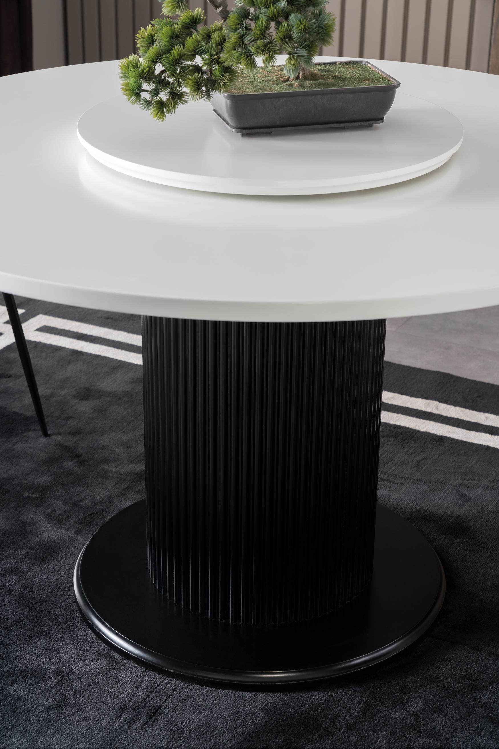 Dekorbizden Dönence Siyah Yemek Masası Takımı