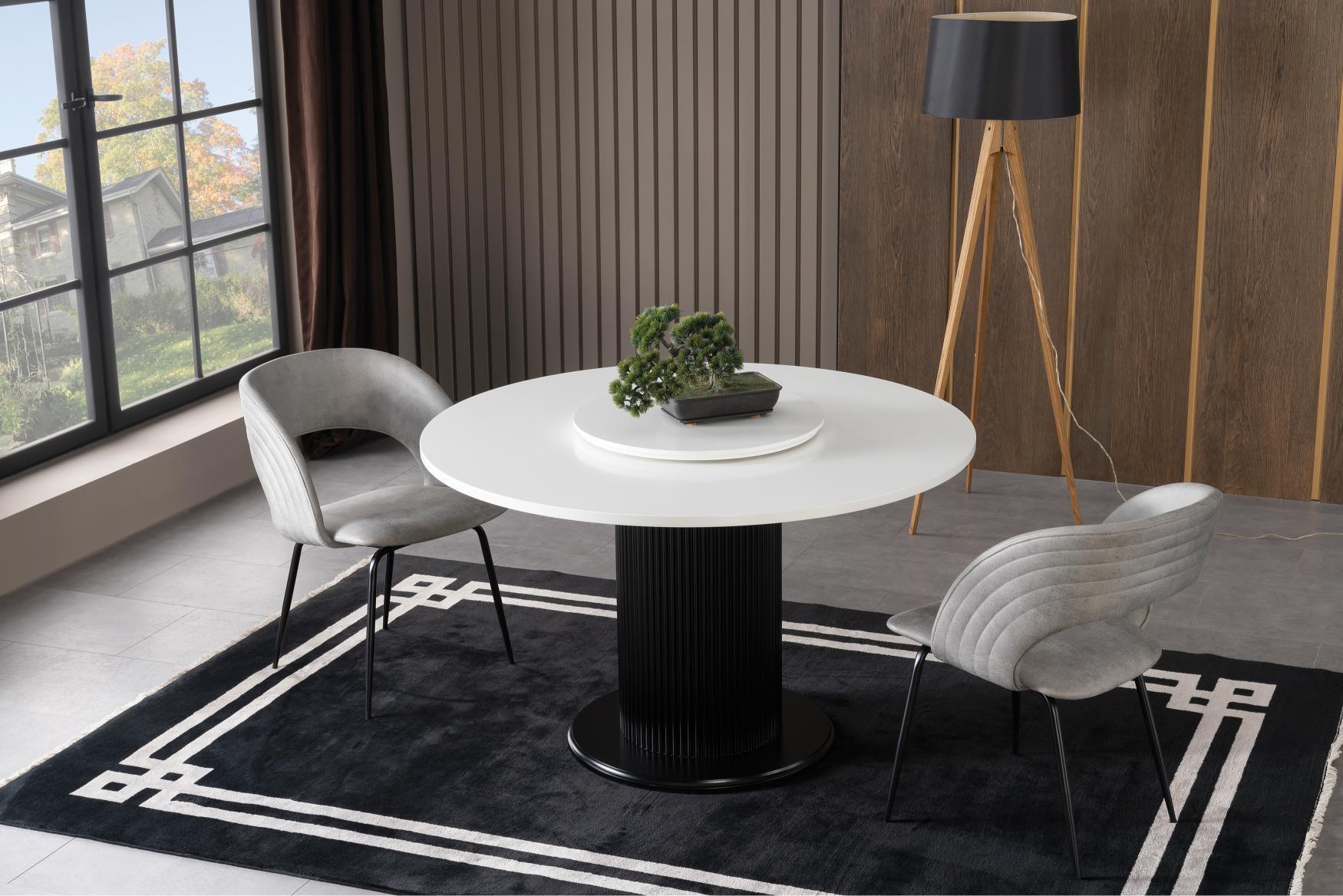 Dekorbizden Dönence Siyah Yemek Masası Takımı