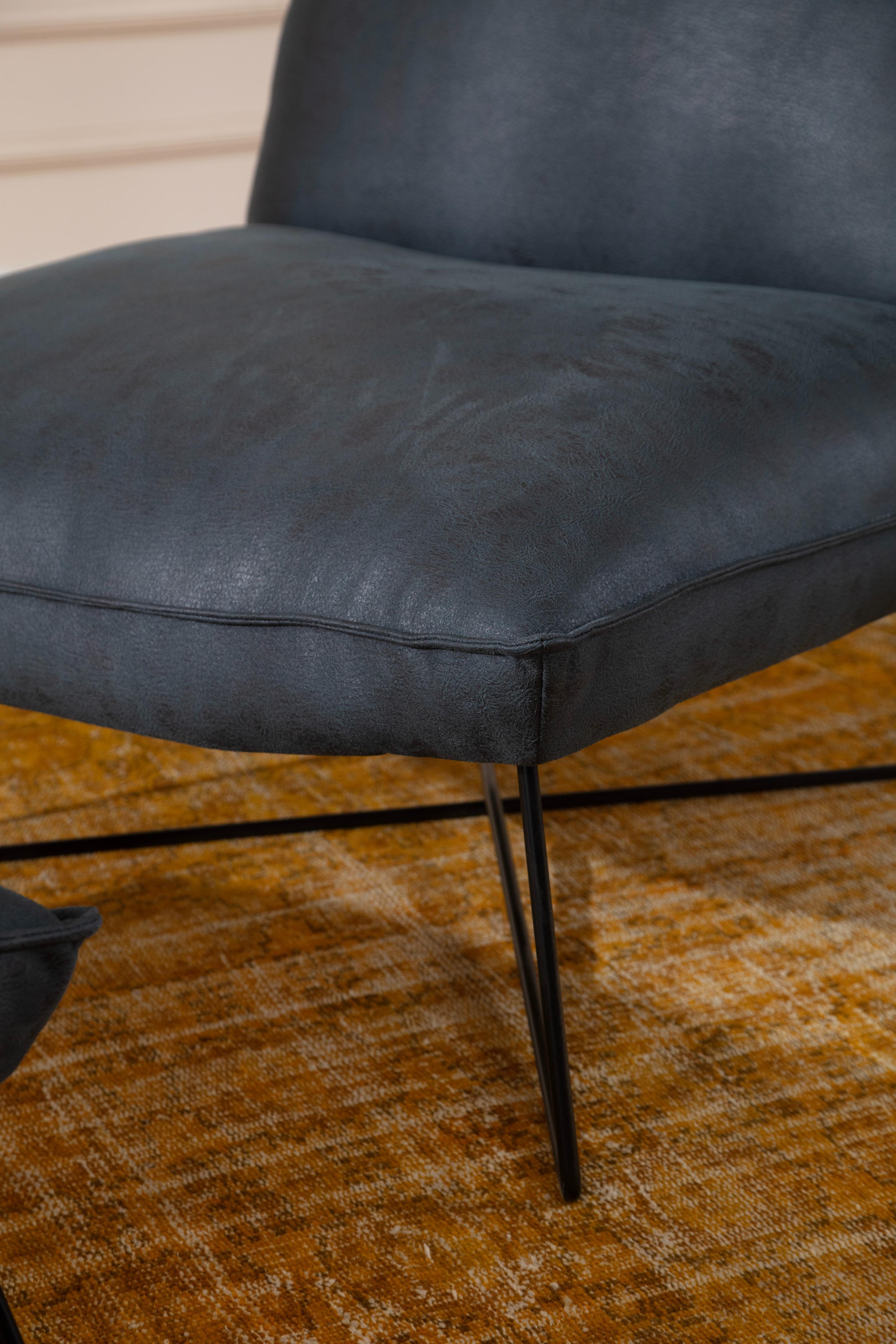 Dekorbizden Dorchy Antrasit Tek Kişilik Yataklı Berjer