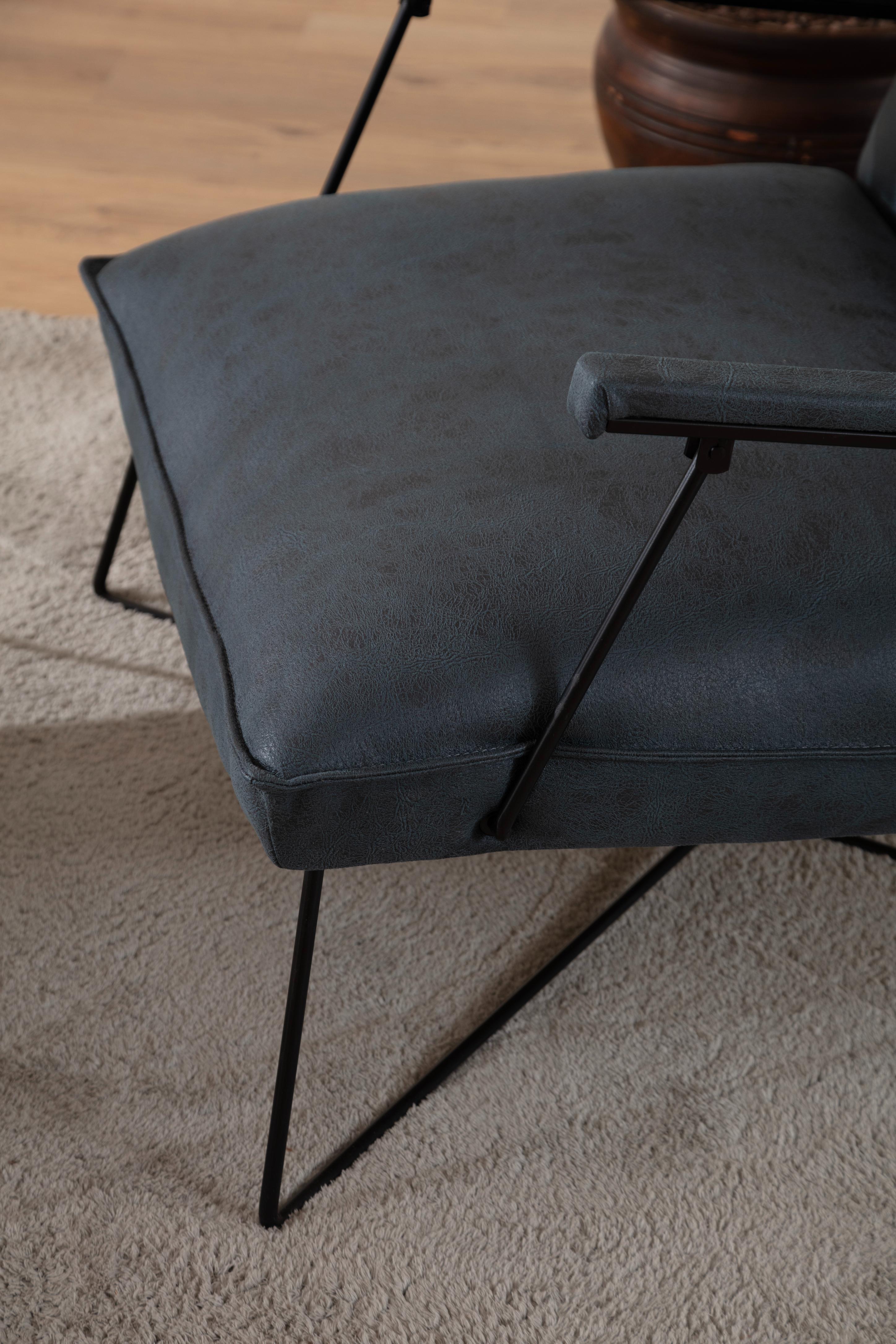 Dekorbizden Dorchy Antrasit Tek Kişilik Yataklı Berjer