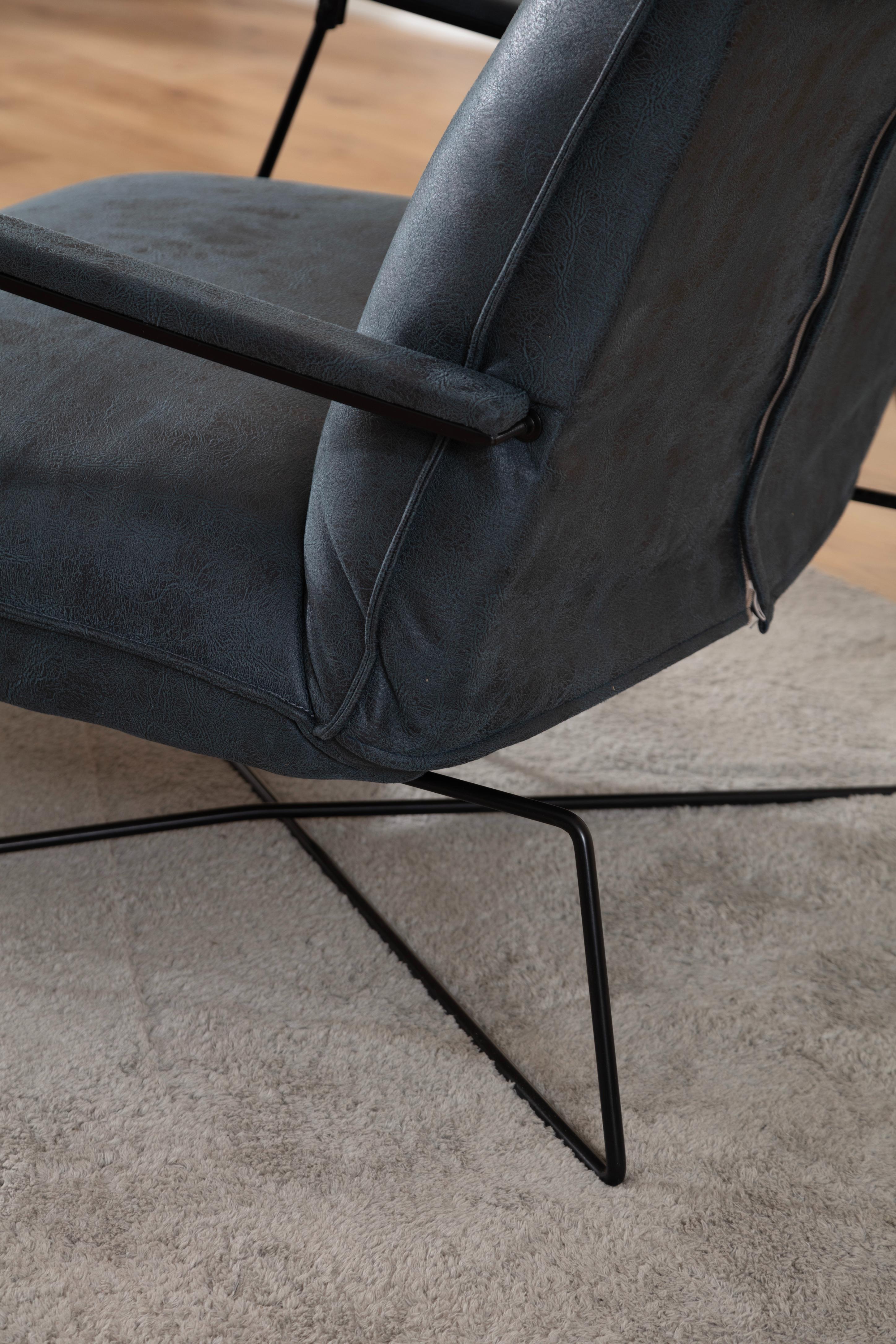 Dekorbizden Dorchy Antrasit Tek Kişilik Yataklı Berjer