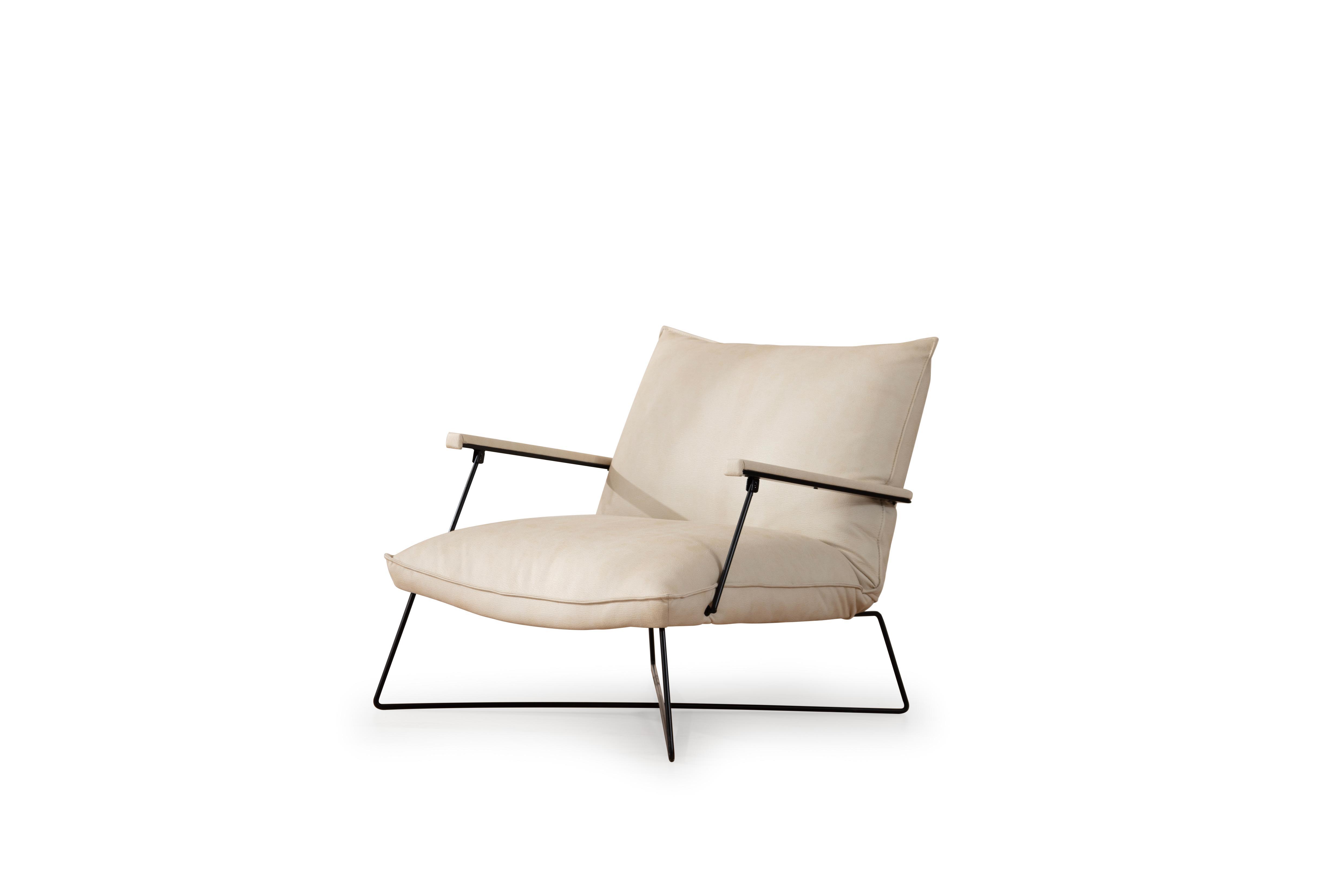 Dekorbizden Dorchy Beyaz Tek Kişilik Yataklı Berjer