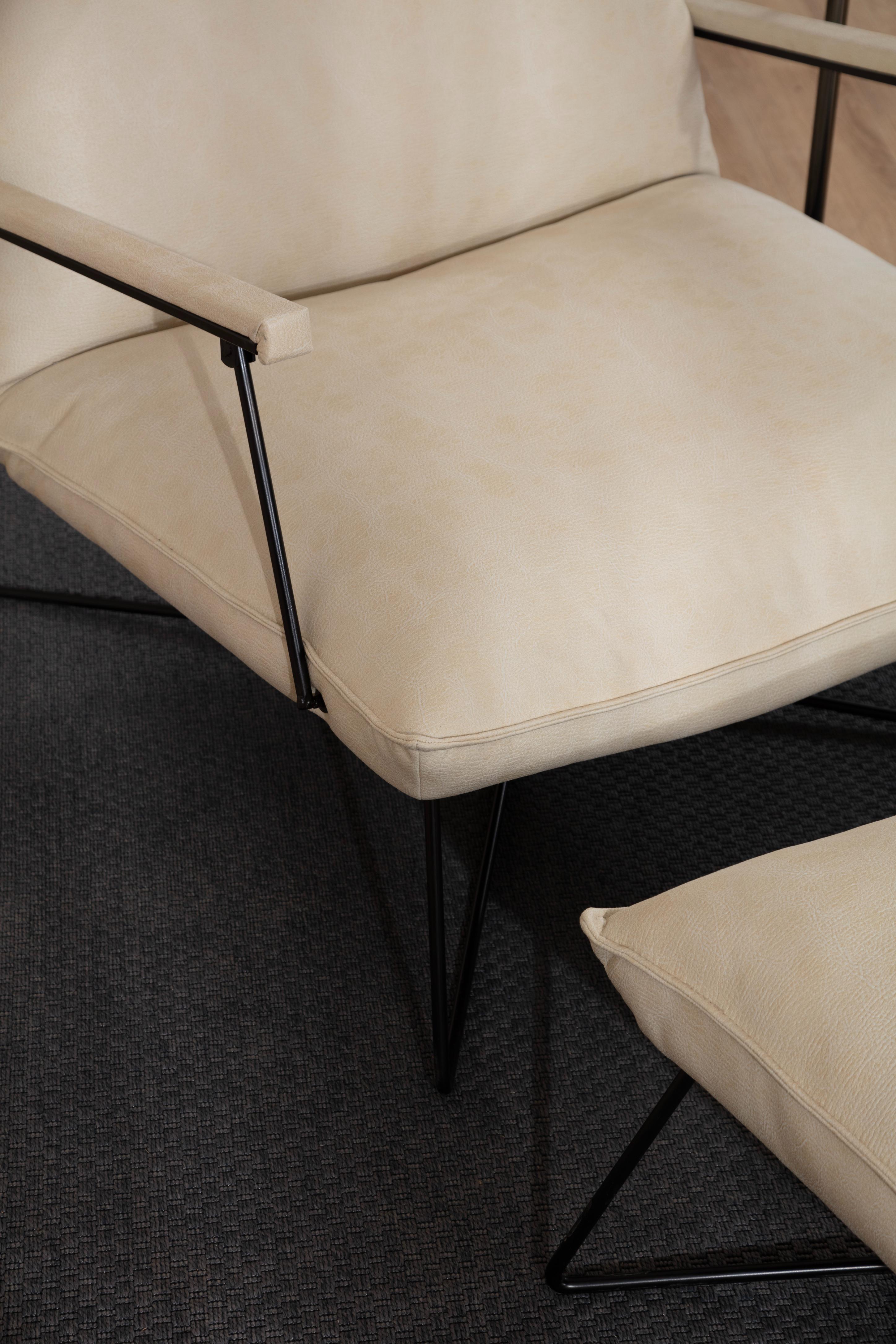 Dekorbizden Dorchy Beyaz Tek Kişilik Yataklı Berjer