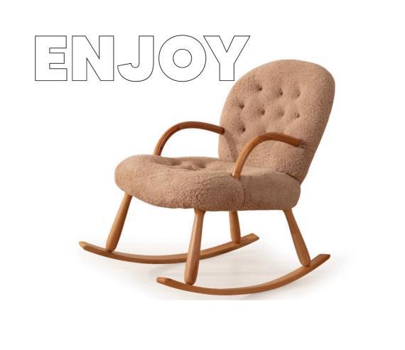 Dekorbizden Enjoy Sallanan Berjer Kahve