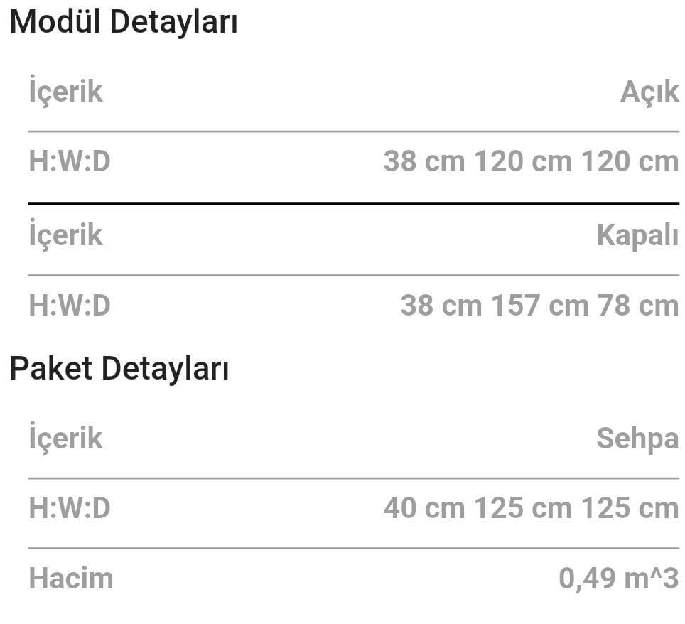 Dekorbizden Event Orta Sehpa (Meşe)