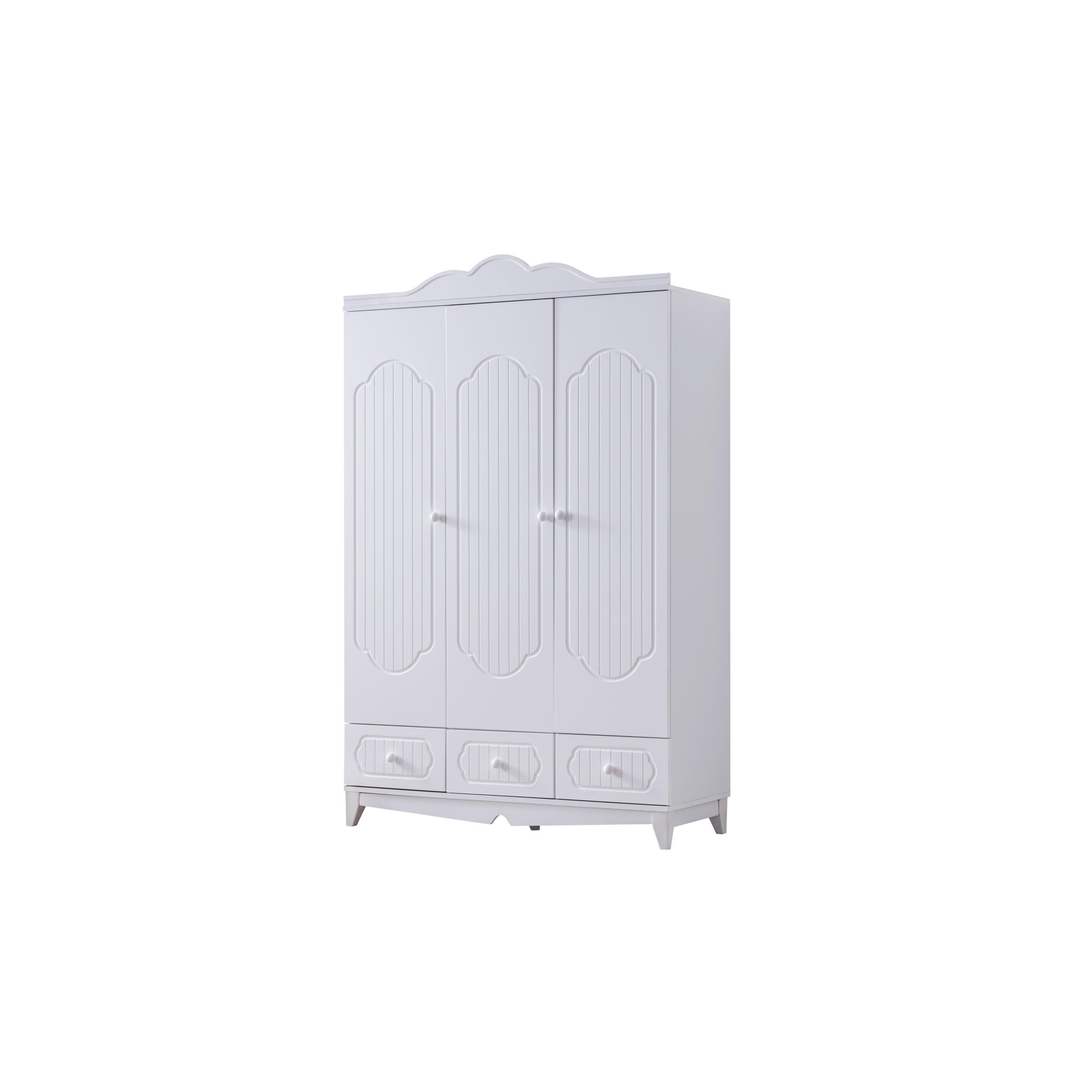 Dekorbizden Flower Pembe Genç Odası Gardırop