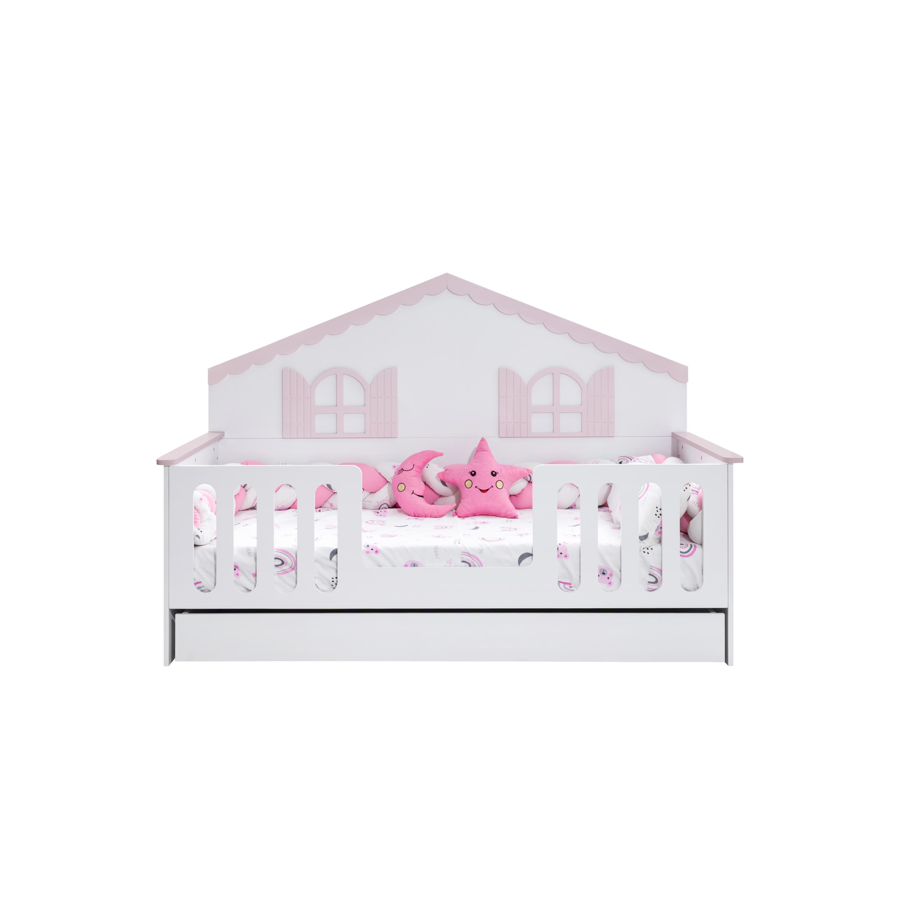 Dekorbizden Flower Pembe Montessöri Çocuk Odası Takımı