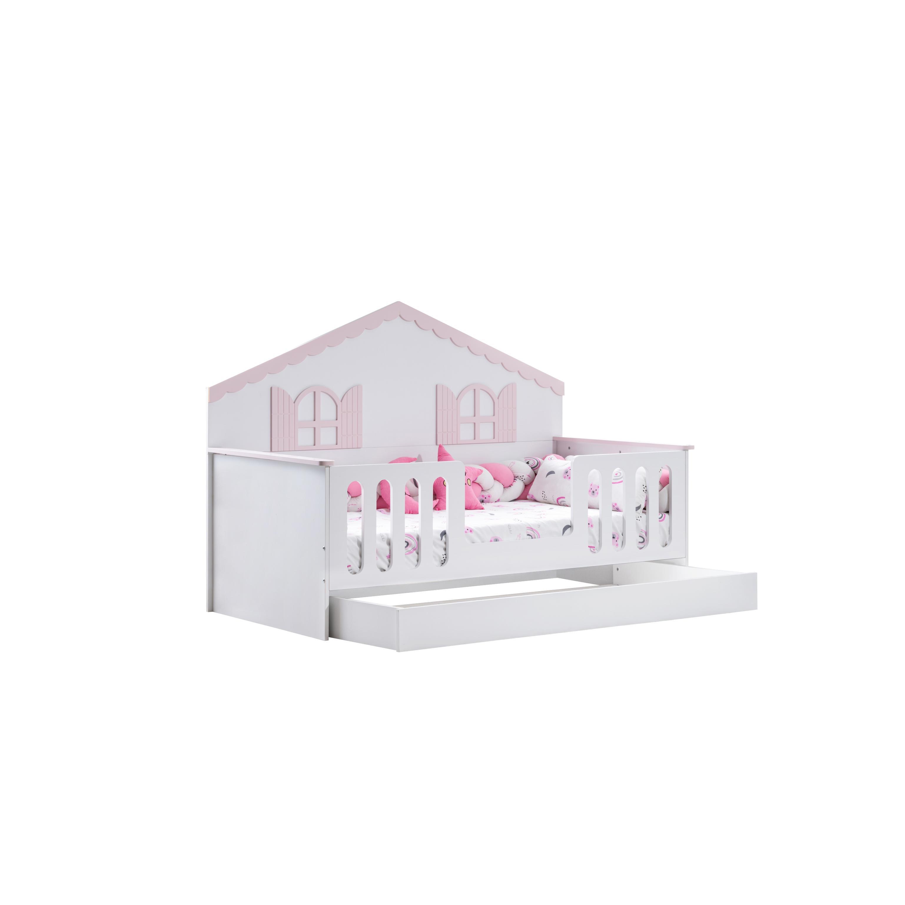 Dekorbizden Flower Pembe Montessöri Çocuk Odası Takımı