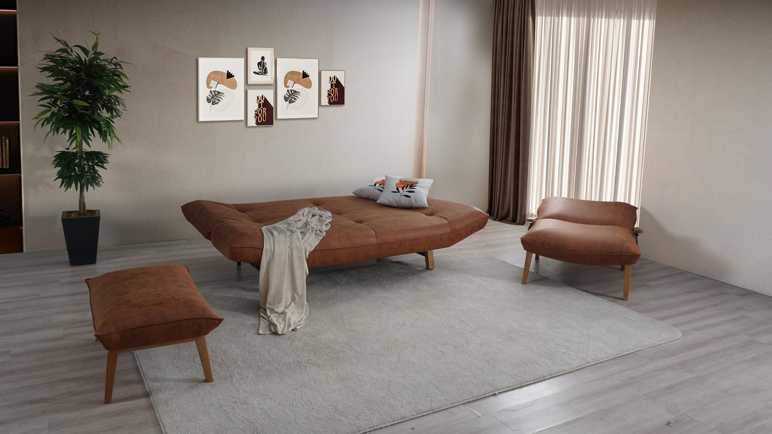 Dekorbizden Galeni Üçlü Koltuk