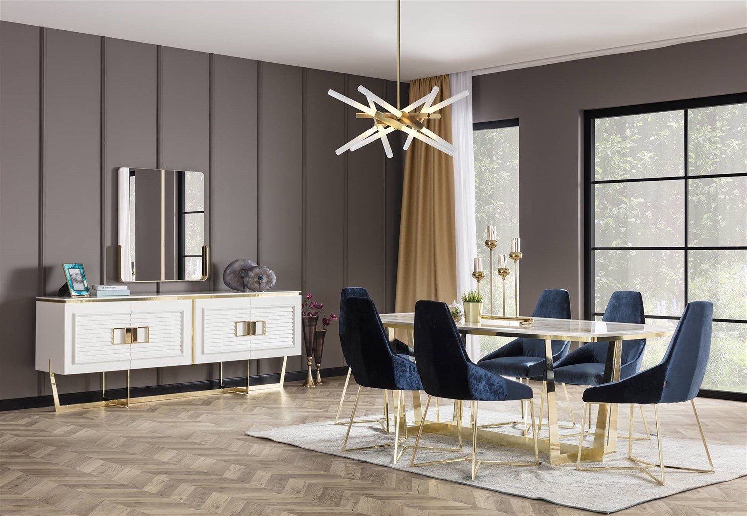 Dekorbizden Gloria Yemek Odası Takımı
