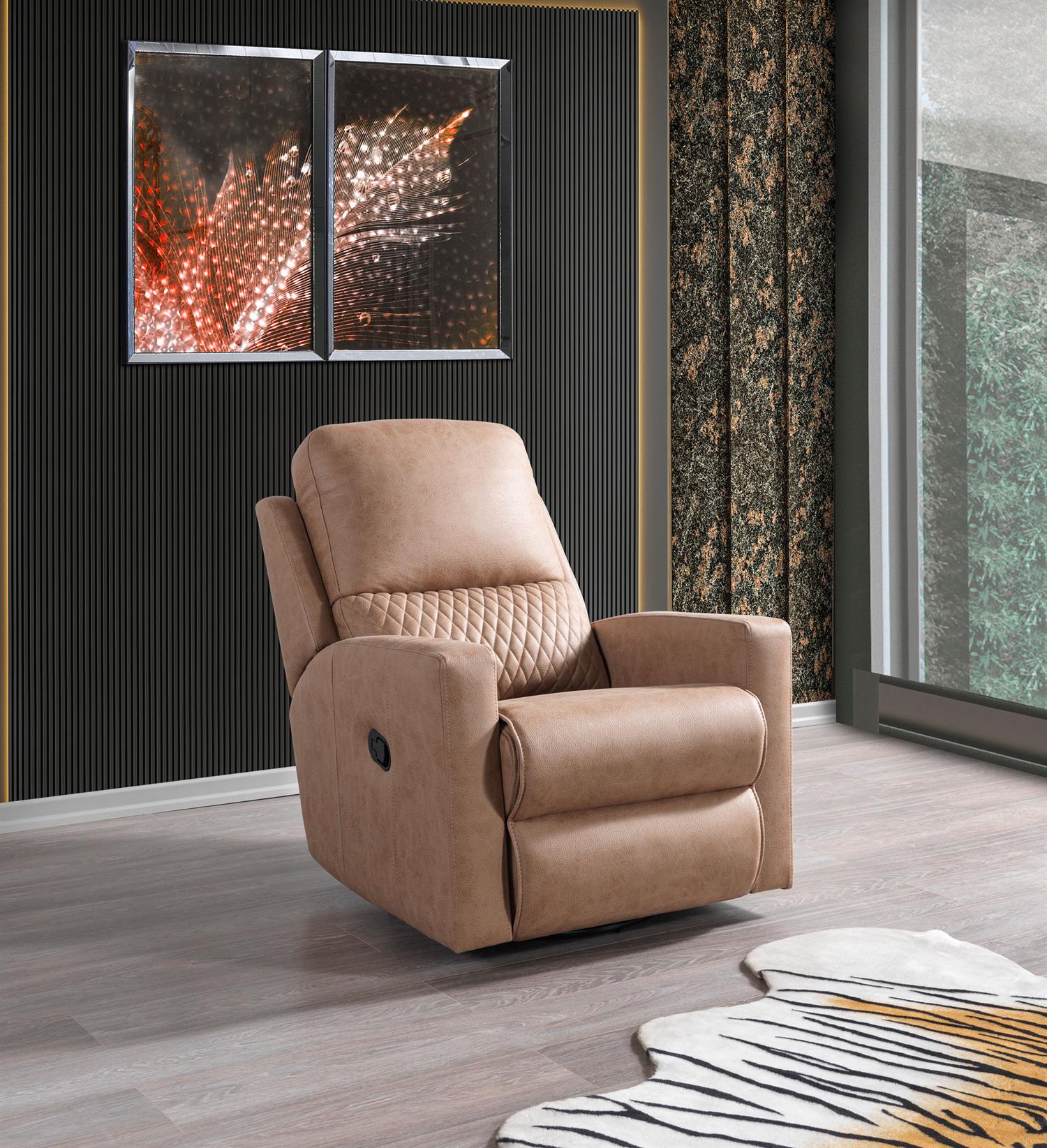 Dekorbizden Helen Sallanan Baba Koltuğu J56-2 Masajlı (Dönerli)