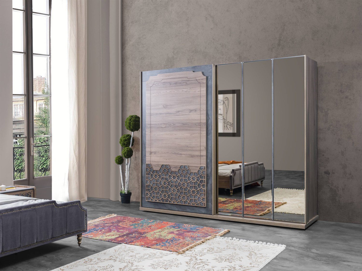 Dekorbizden Hünkar Yatak Odası Gardırop