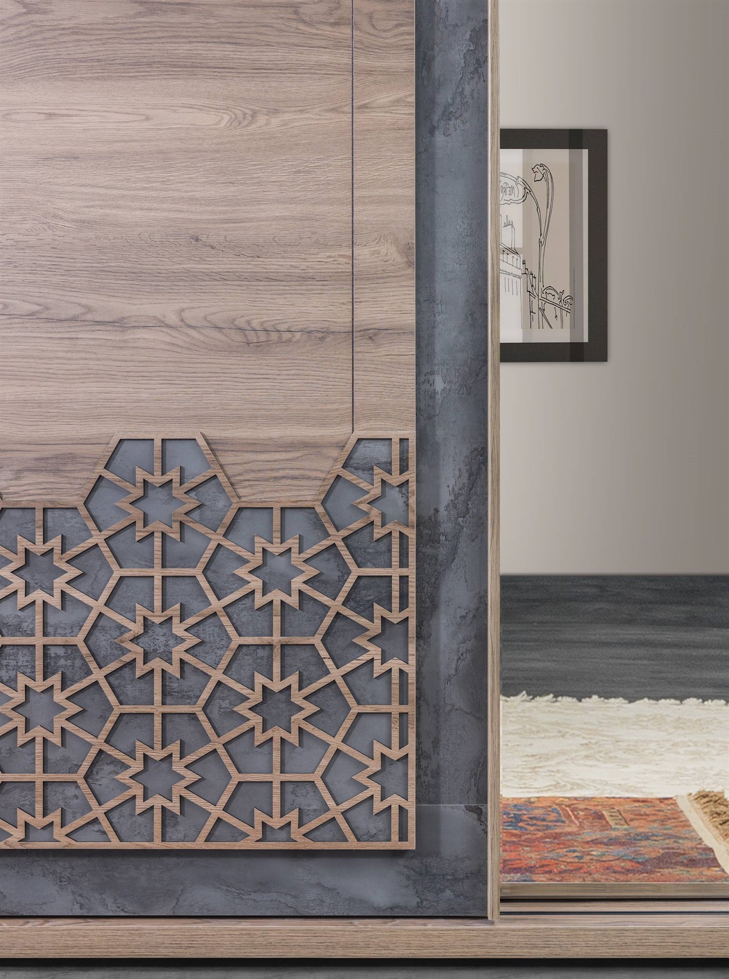 Dekorbizden Hünkar Yatak Odası Gardırop