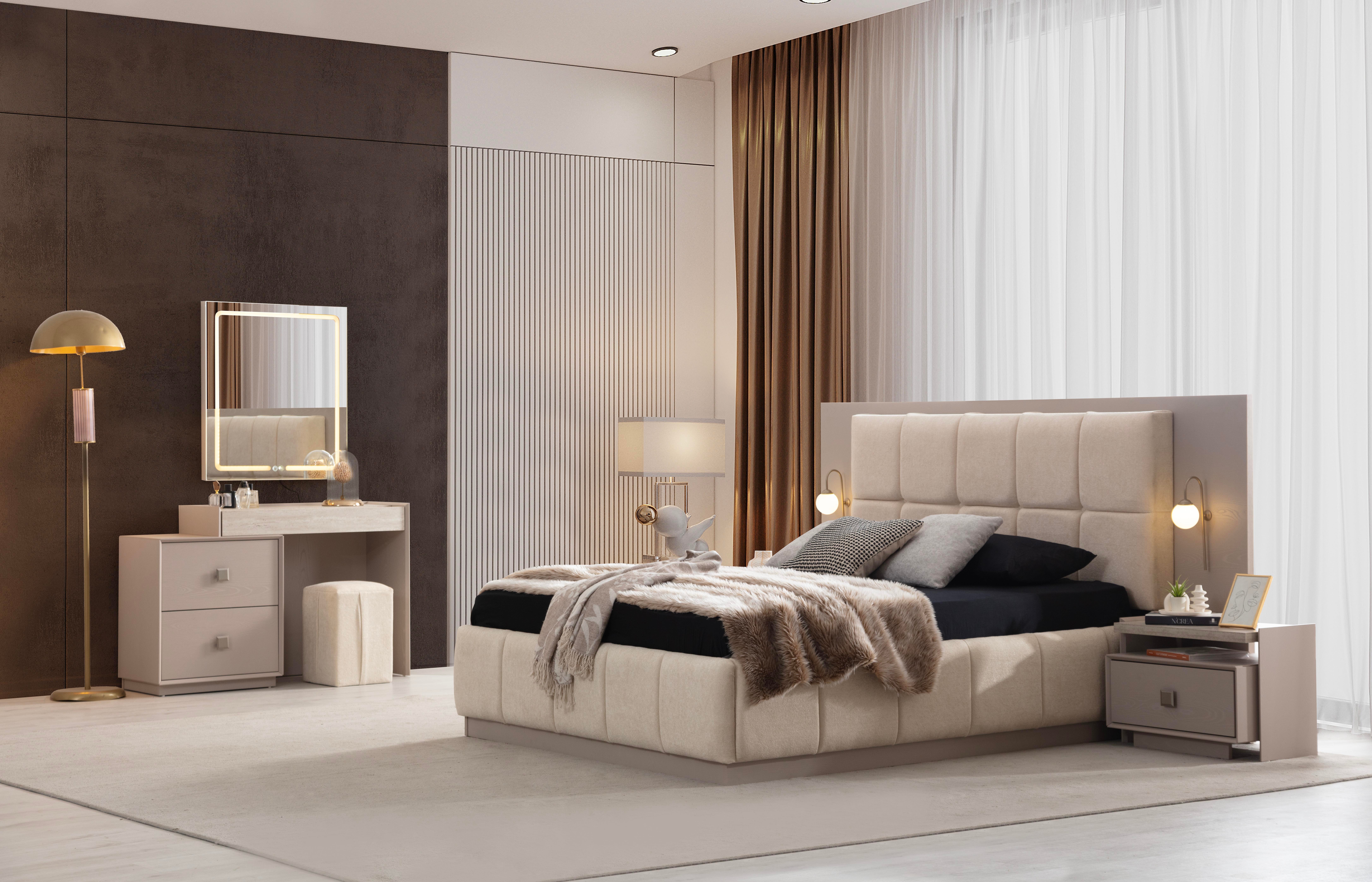 Dekorbizden İnci Yatak Odası Karyola