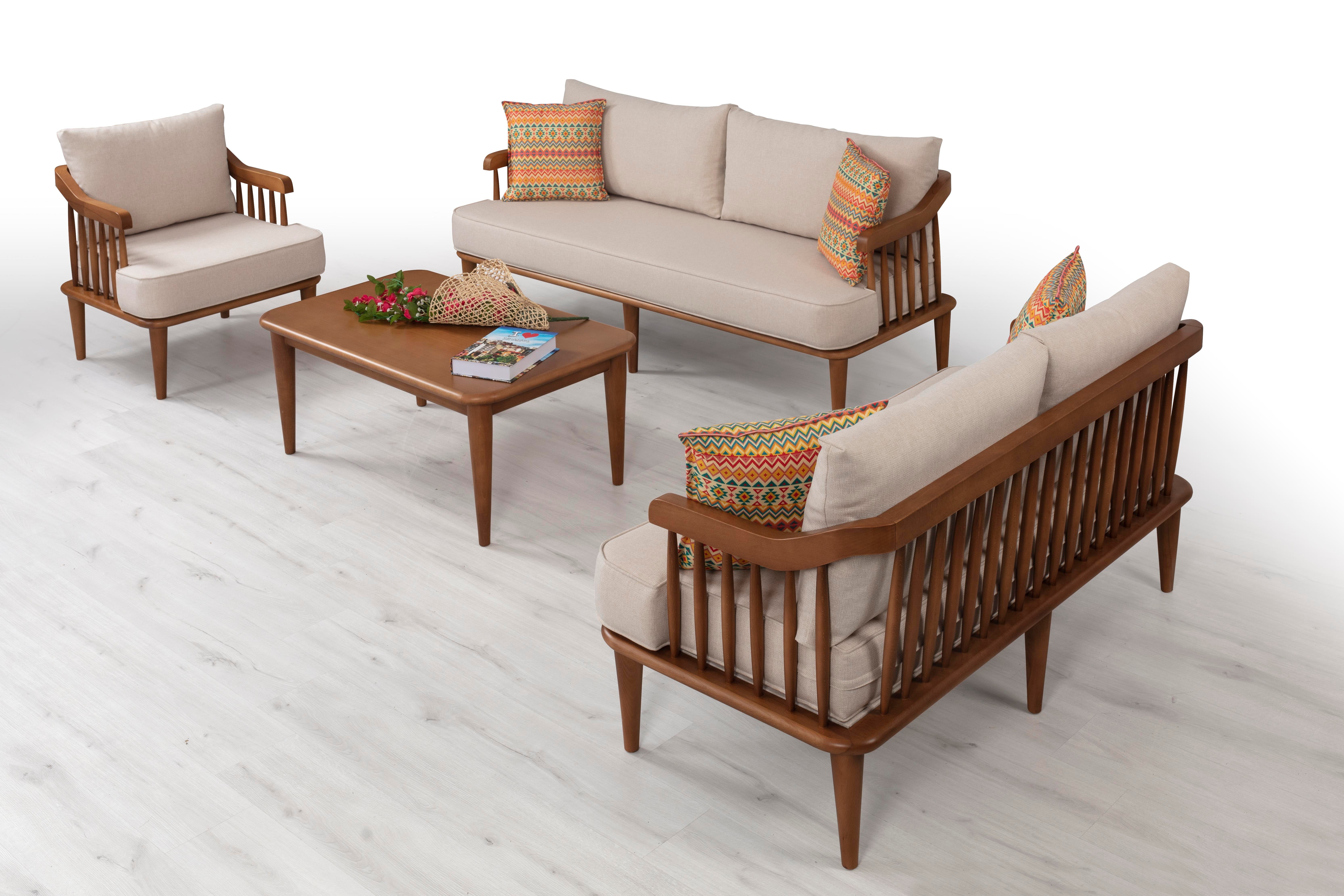 İskandinav Minyatür Gri Koltuk Takımı