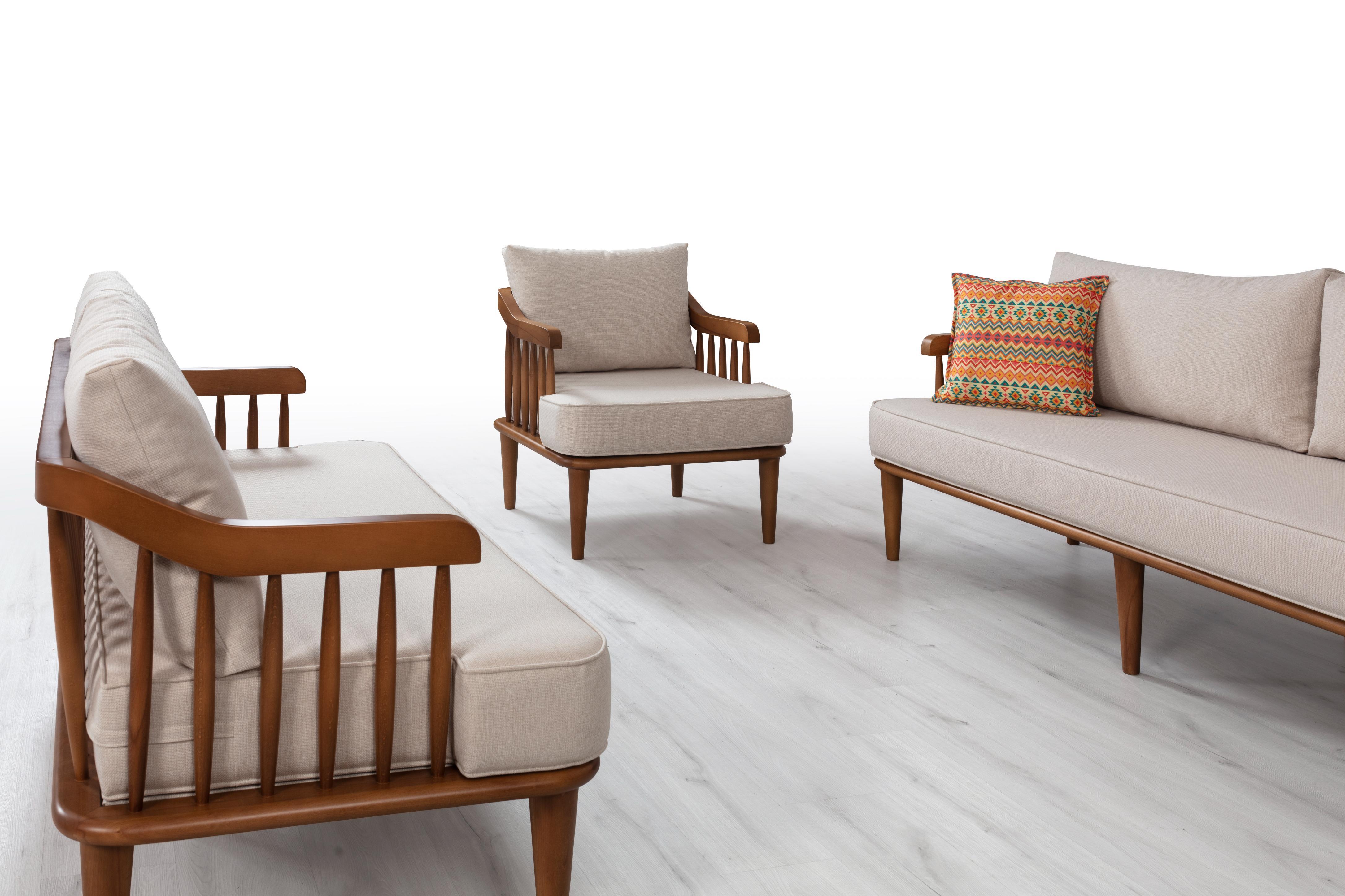 İskandinav Minyatür Gri Koltuk Takımı