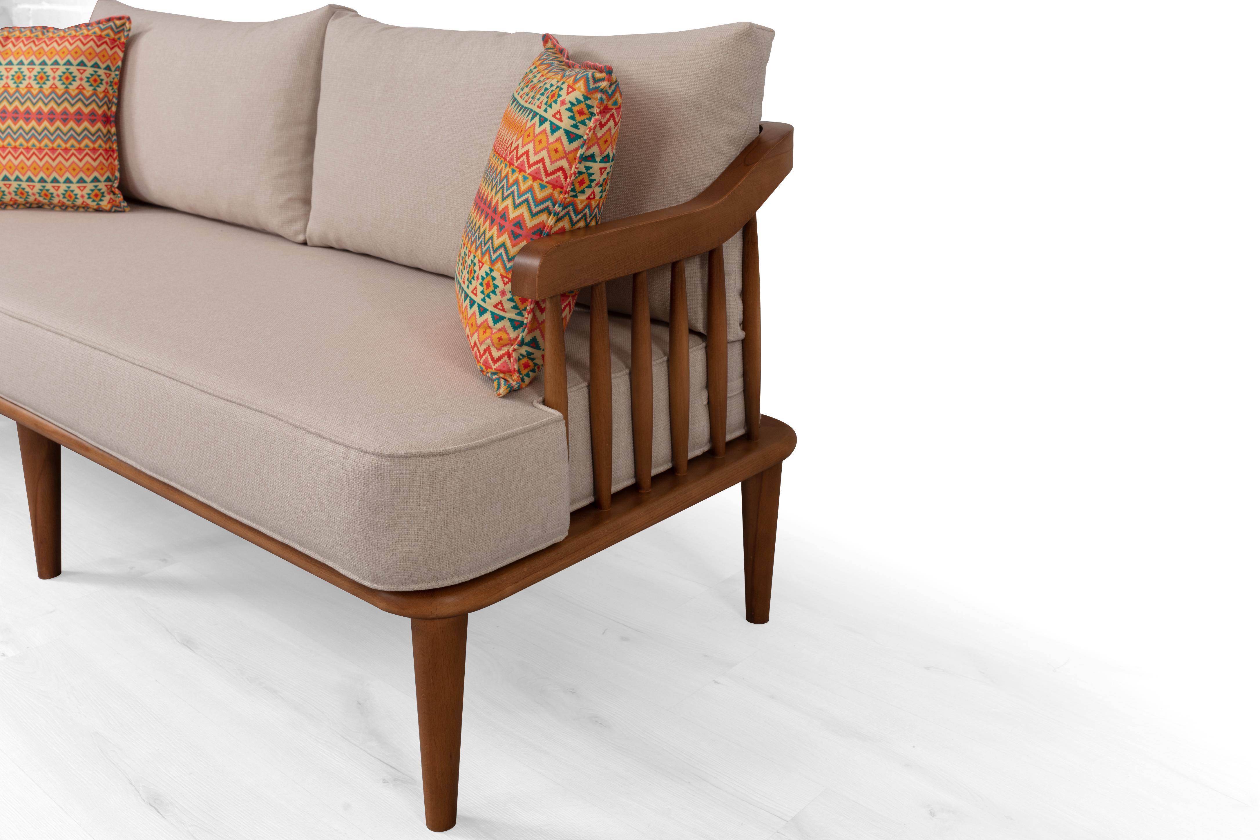 İskandinav Minyatür Gri Koltuk Takımı