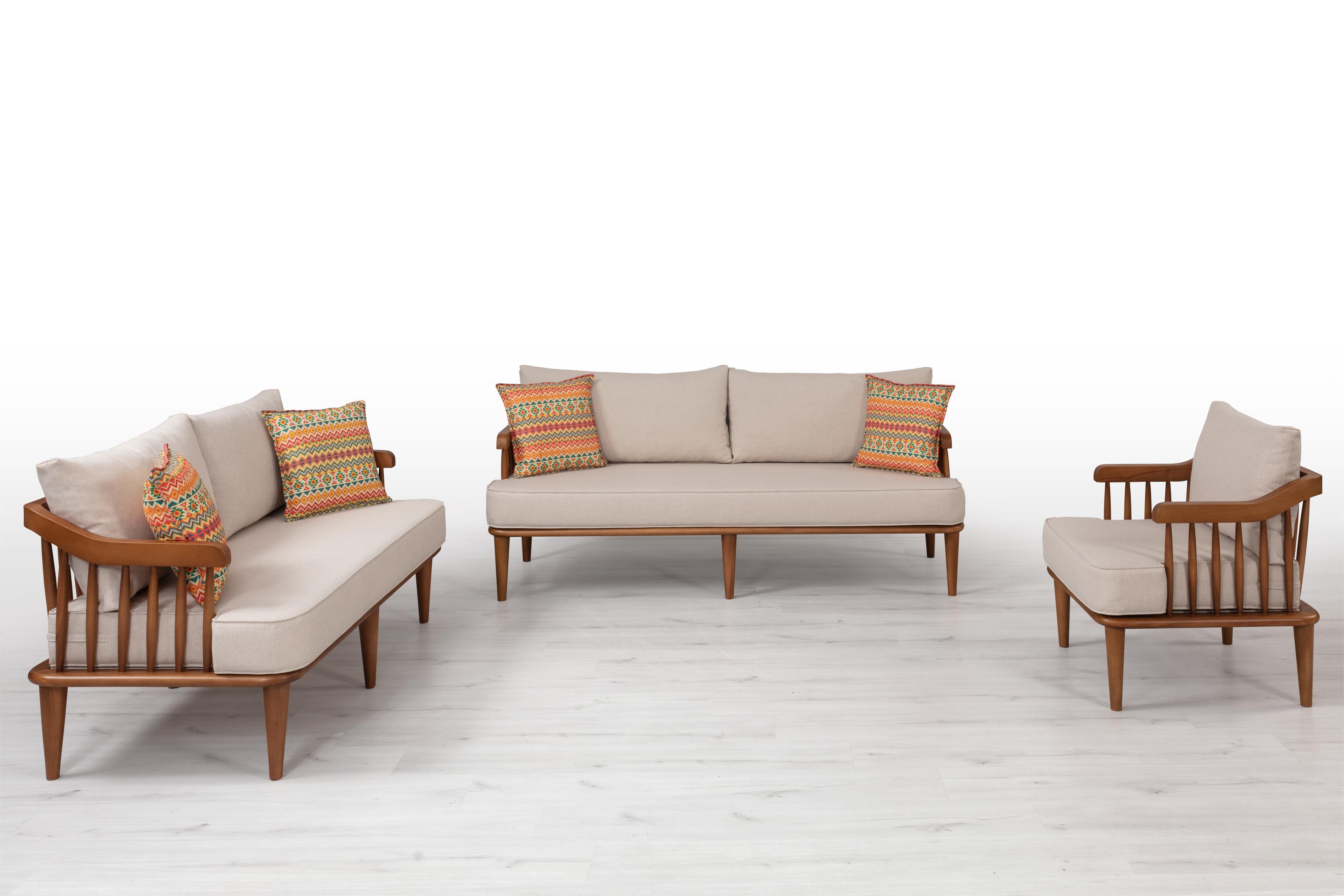 İskandinav Minyatür Gri Koltuk Takımı