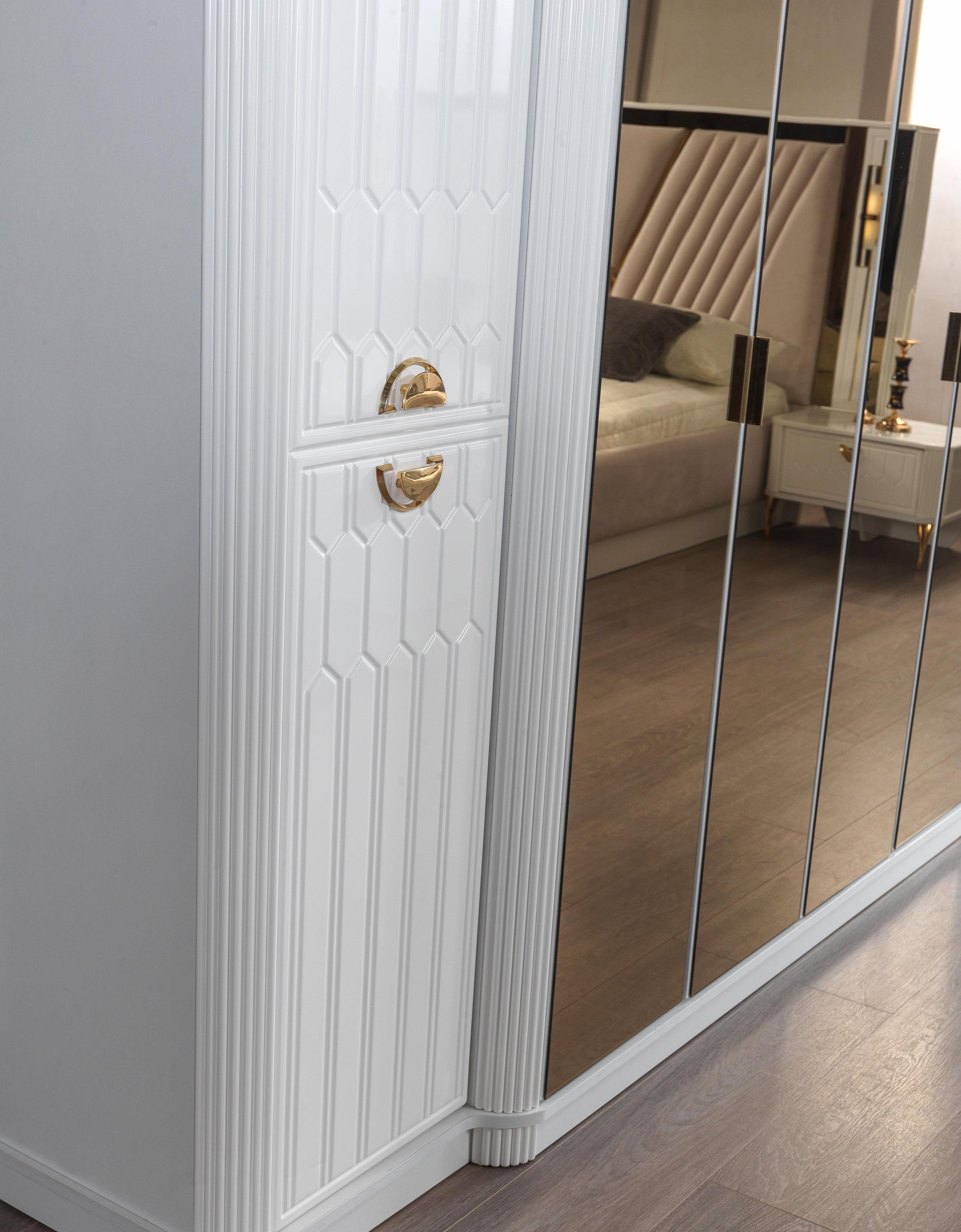 Dekorbizden İstanbul Yatak Odası Gardırop (6 Kapılı)