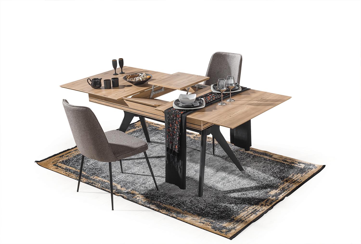 Dekorbizden İzgi Yemek Odası Masa (Açılır)