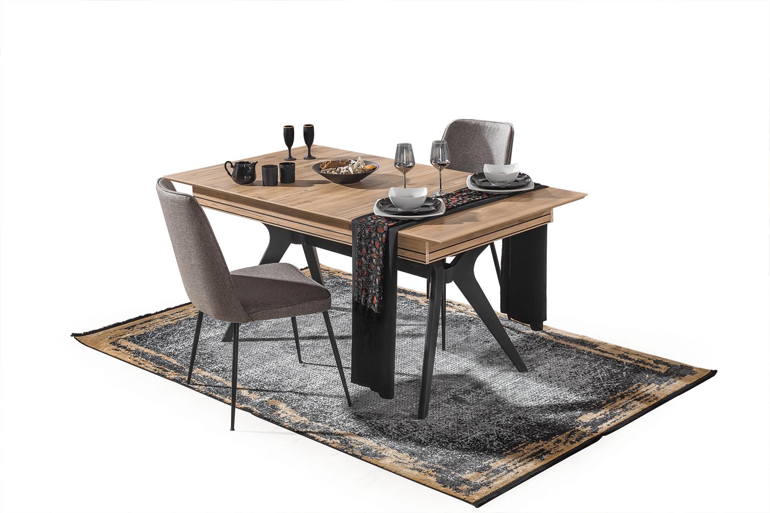 Dekorbizden İzgi Yemek Odası Masa (Açılır)