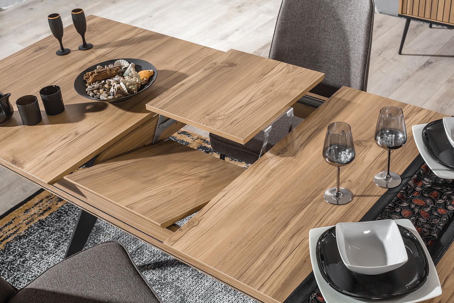 Dekorbizden İzgi Yemek Odası Masa (Açılır)