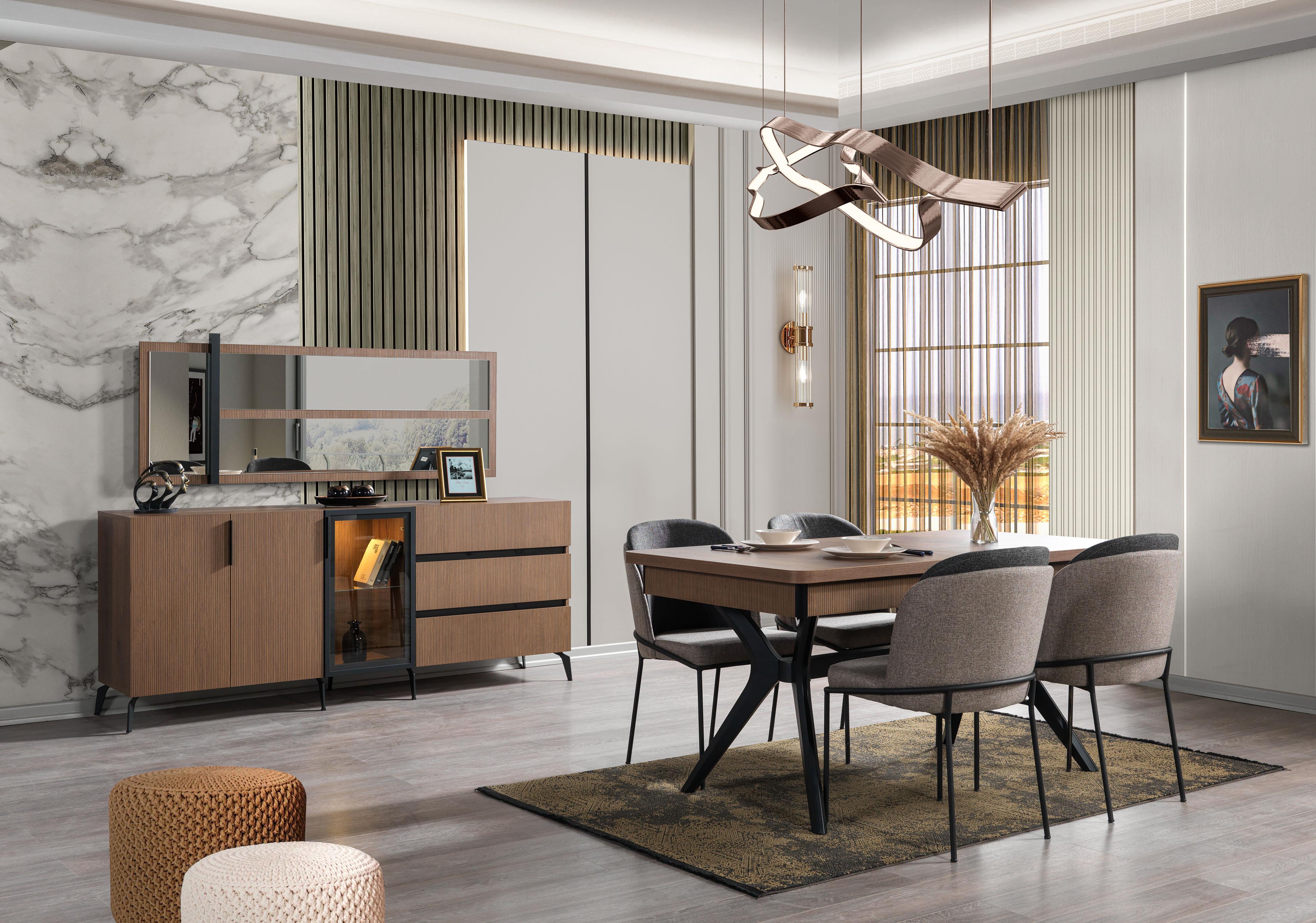 Dekorbizden Kaplan Yemek Odası Sandalye