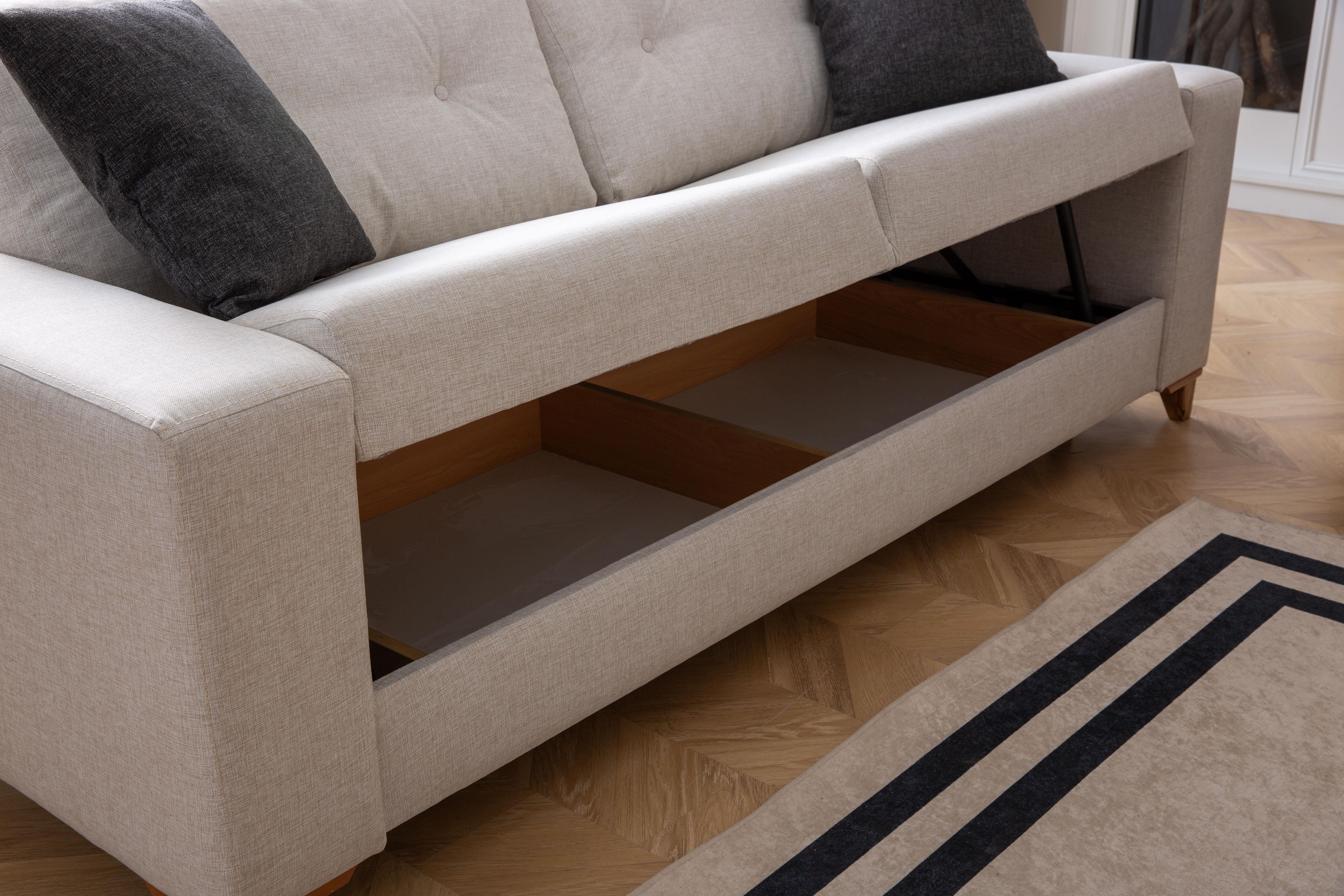 Dekorbizden Kumsal Üçlü Koltuk 