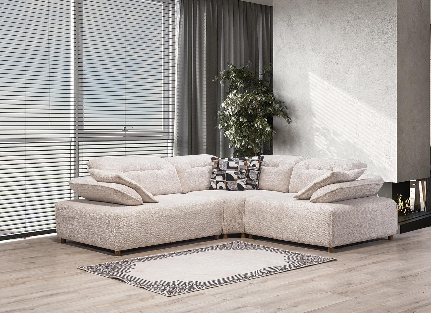 Dekorbizden Largo-E Spor Köşe Koltuk