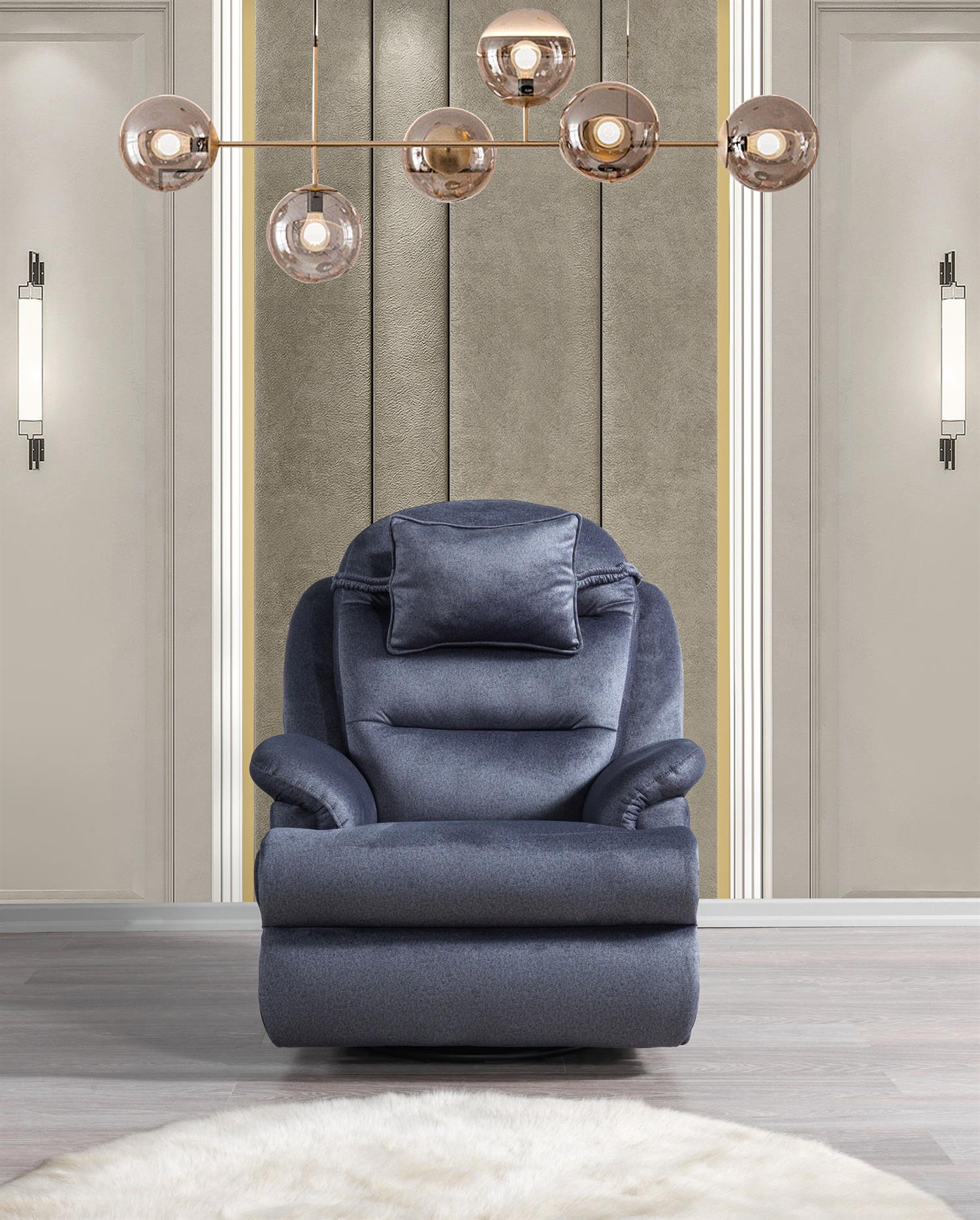 Dekorbizden Lena Sallanan Baba Koltuğu J56 Masajlı ( DÖNERLİ )